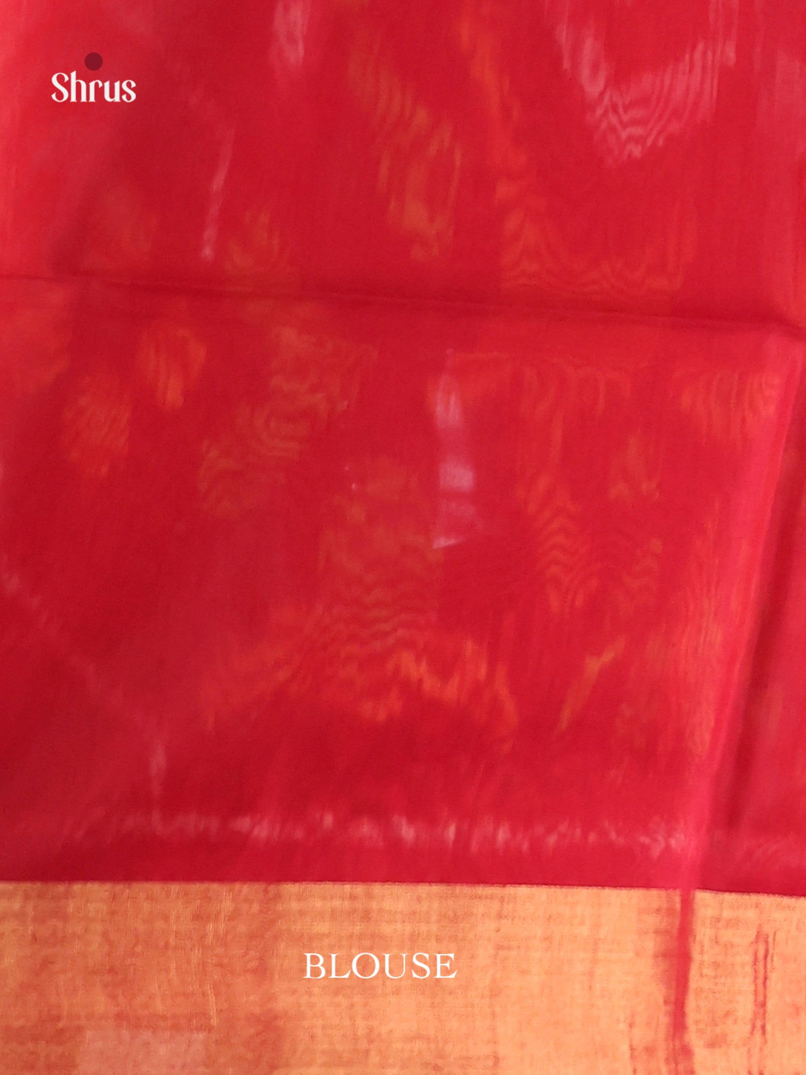 Mustard & Red - Pochampally sico Saree - Shop on Shrus.com