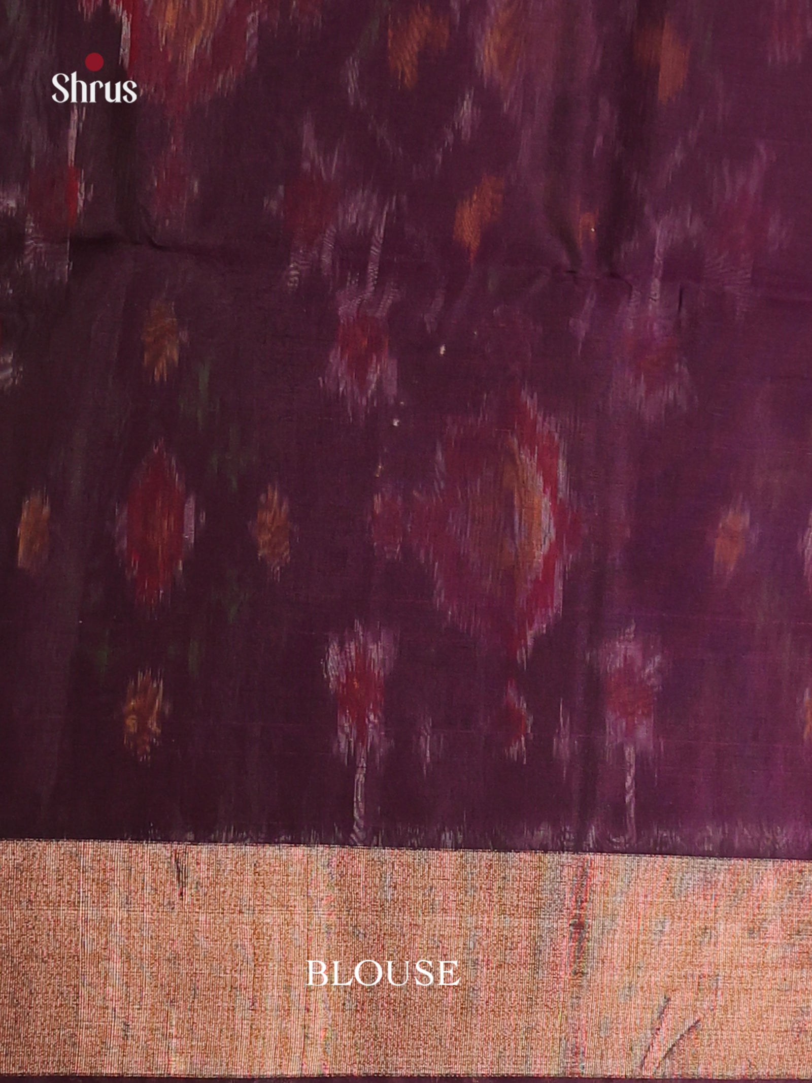 Maroon & Purple - Pochampally sico Saree - Shop on Shrus.com