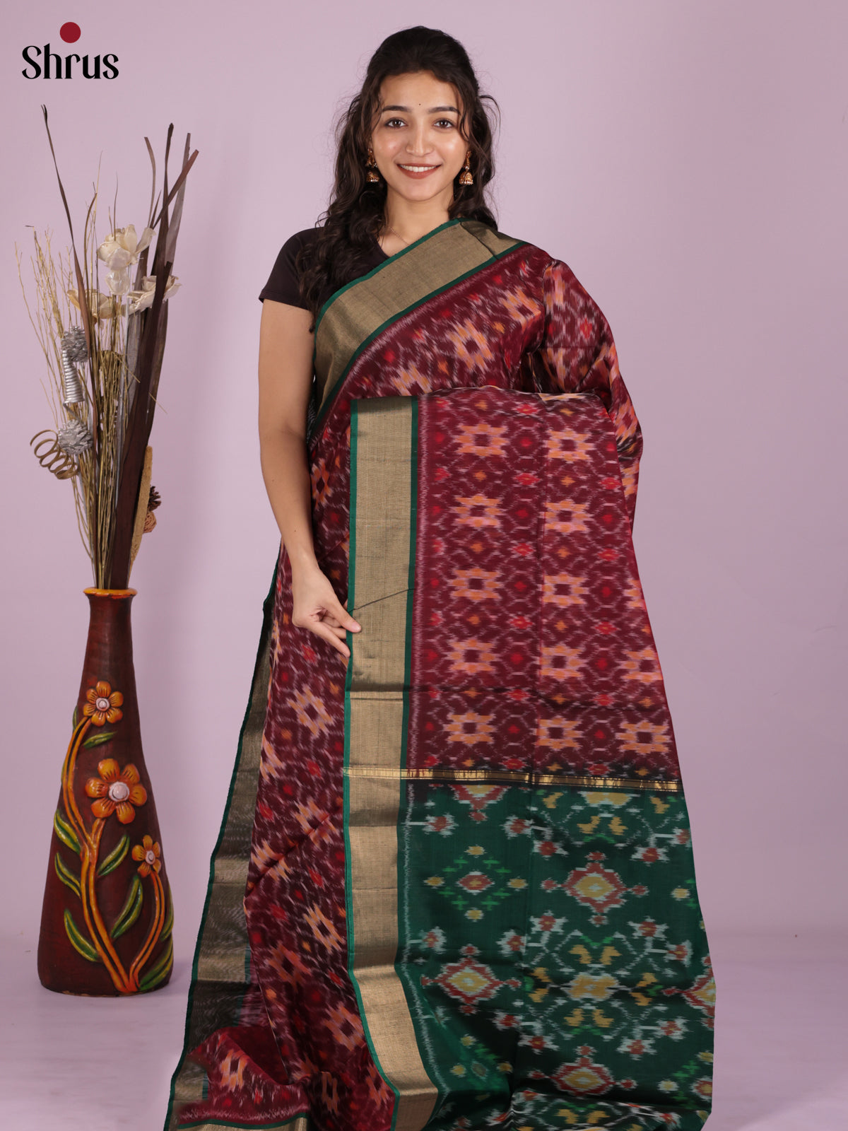 DIS11455 - Pochampally sico Saree - Shop on Shrus.com