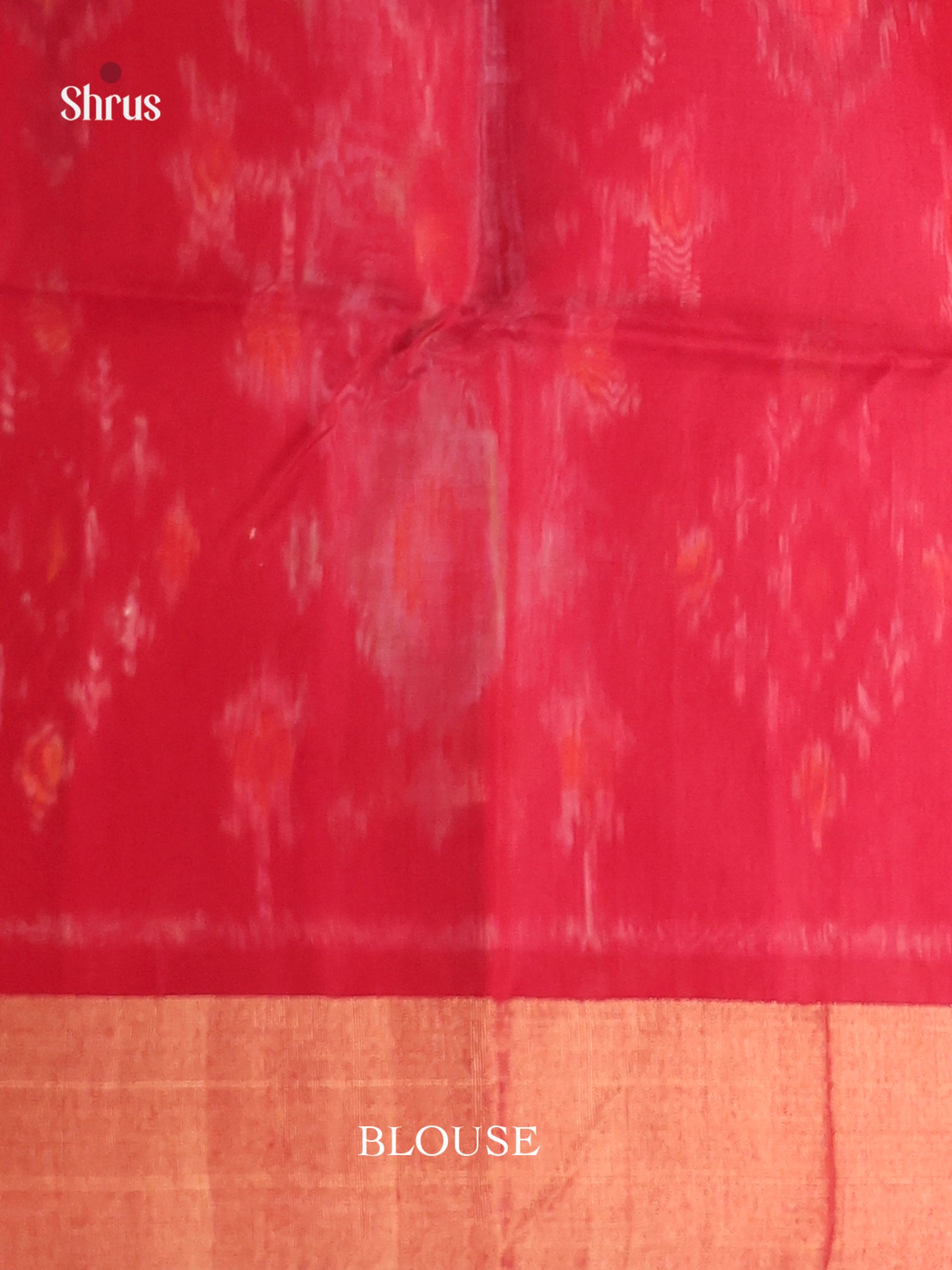 Grey & Red - Pochampally sico Saree - Shop on Shrus.com