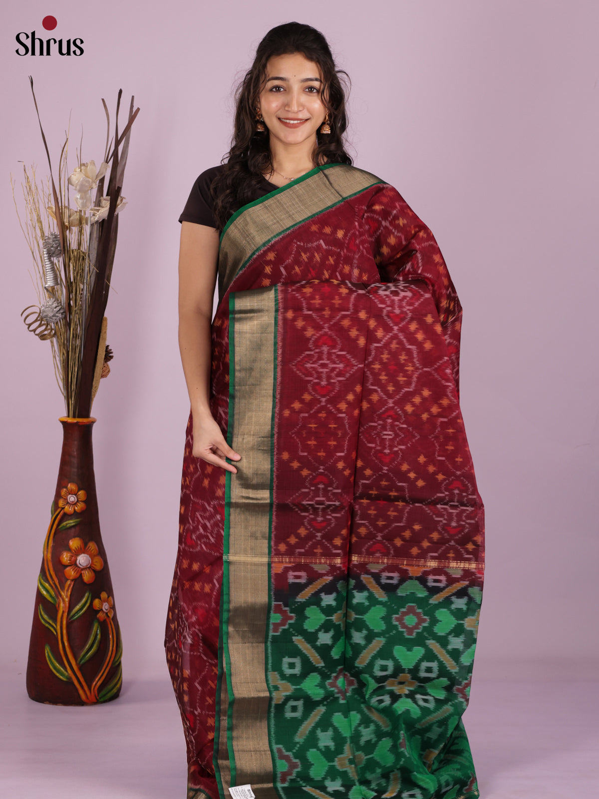 DIS11484 - Pochampally sico Saree - Shop on Shrus.com
