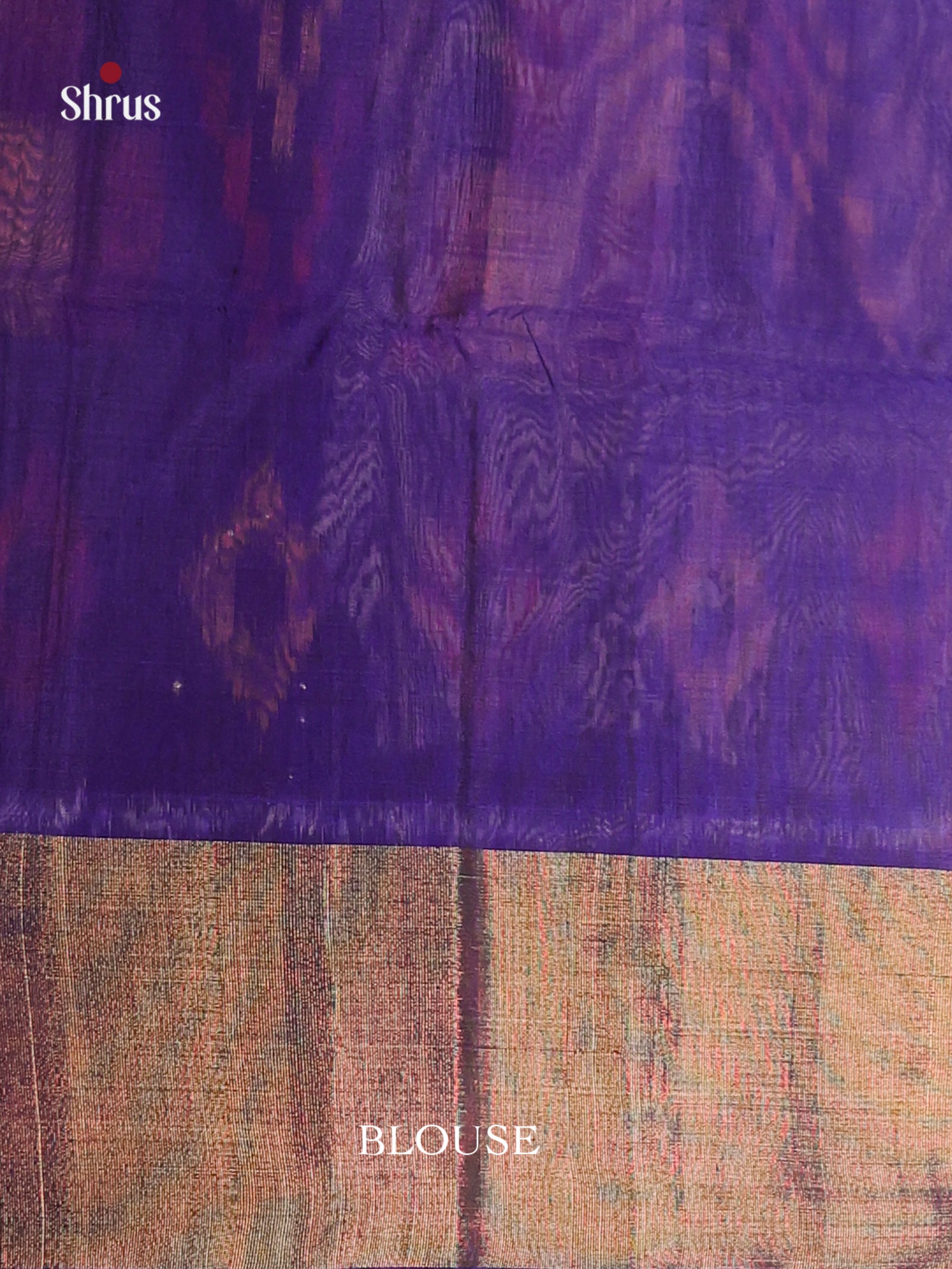 Double Shaded Grey & Blue- Pochampally sico Saree - Shop on Shrus.com