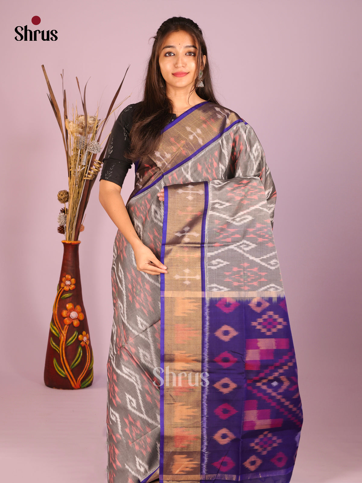 DIS11506 - Pochampally sico Saree - Shop on Shrus.com