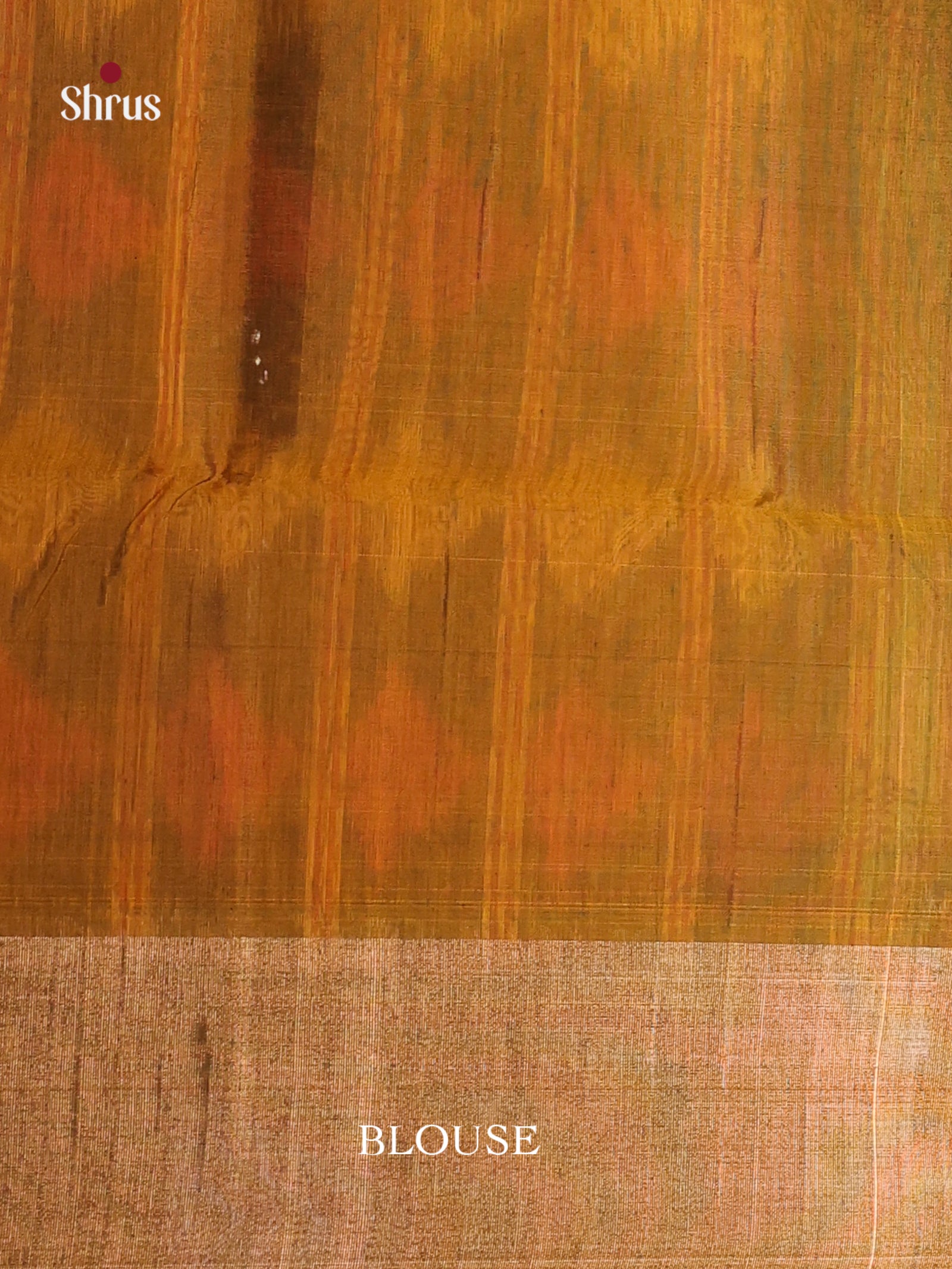 Luminous Green Silk Cotton Saree With Pochampally Pattern & Mustard Ikkat Border