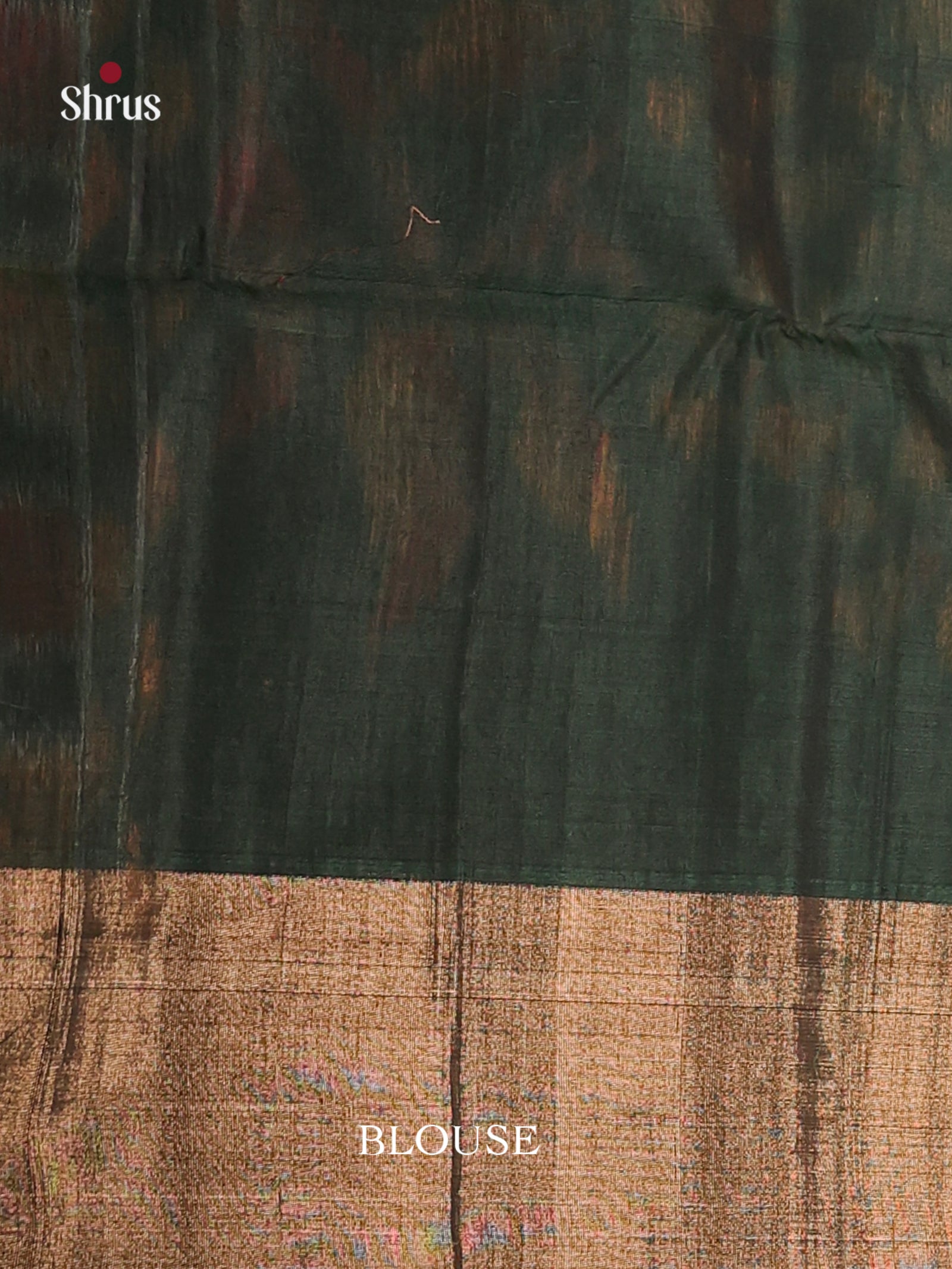 Orange & Green - Pochampally sico Saree - Shop on Shrus.com
