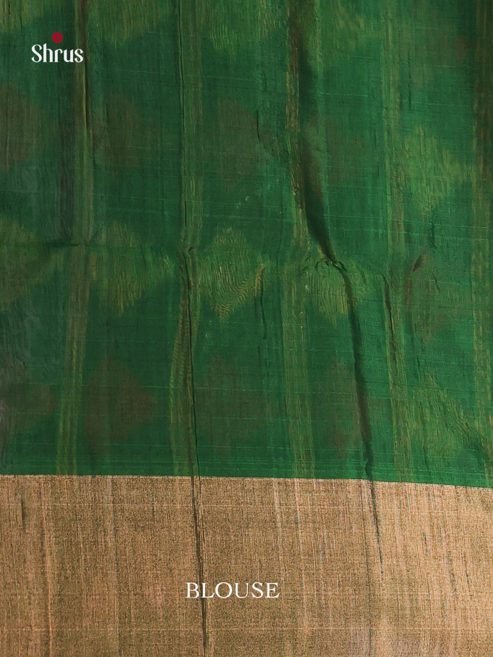 Red & Green- Pochampally sico Saree - Shop on Shrus.com