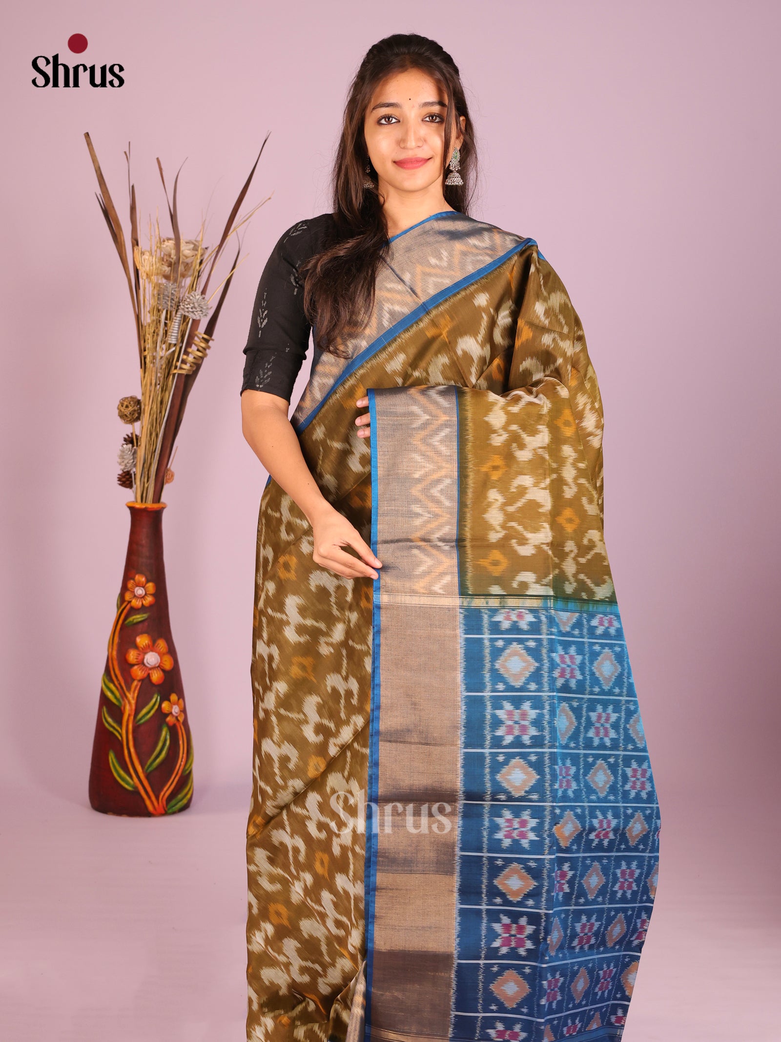DIS11529 - Pochampally sico Saree - Shop on Shrus.com
