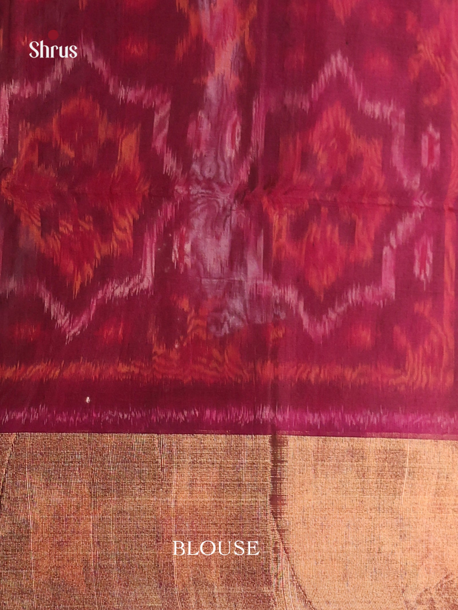 Luxurious Green Pochampally Silk Cotton Saree & Purple Ikkat Pallu - Shop on Shrus.com