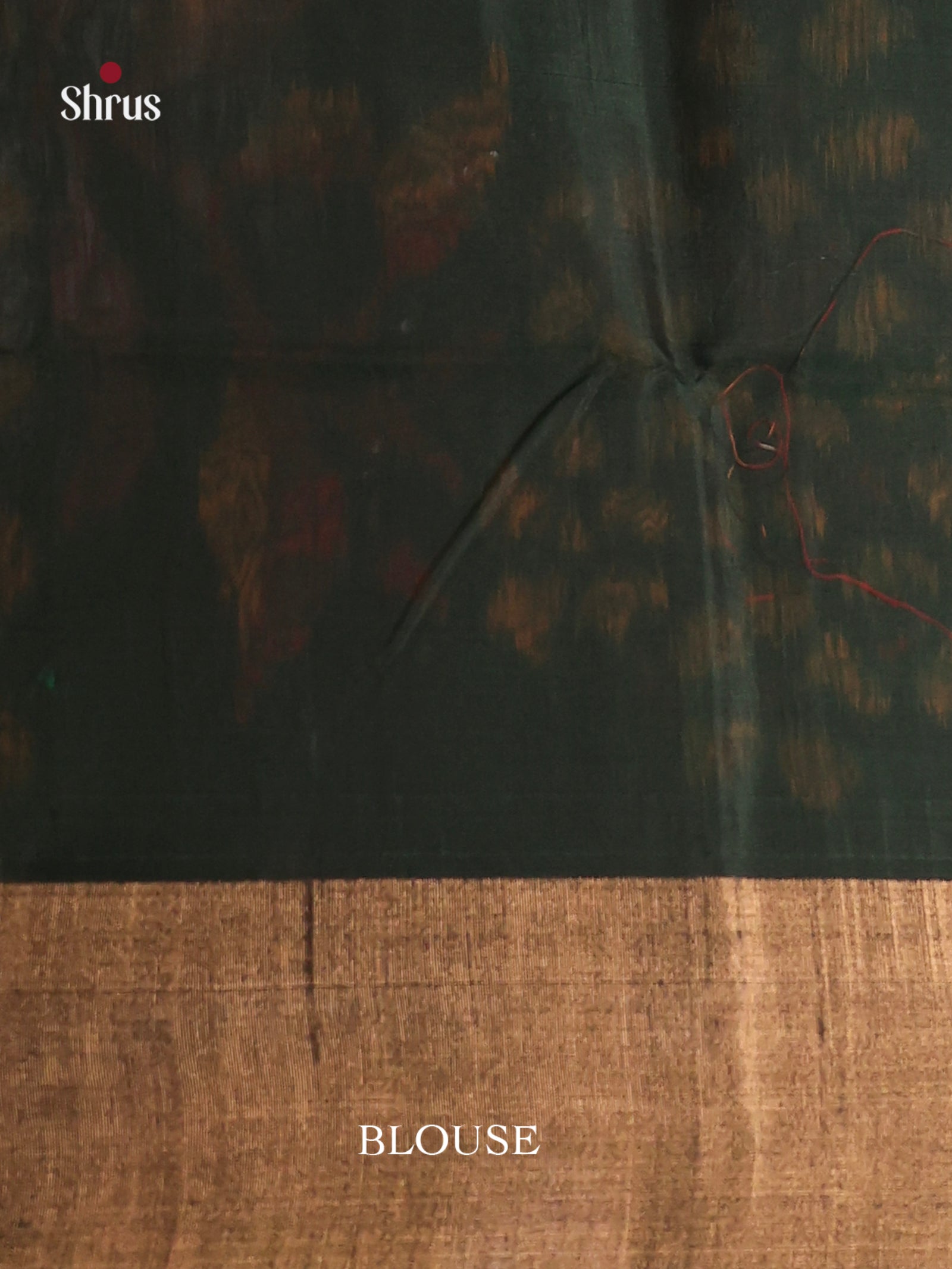 Exquisite Red Pochampally Silk Cotton Saree with Floral Motifs & Green Pallu - Shop on Shrus.com