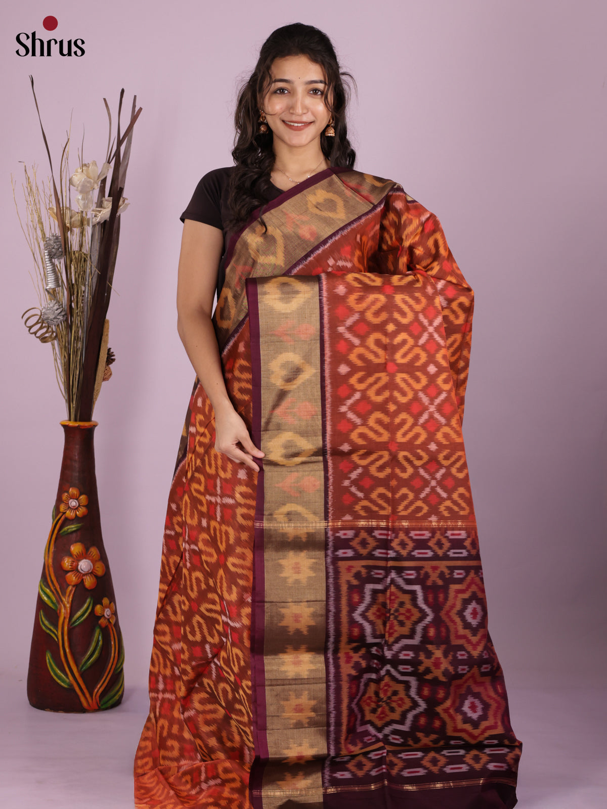 DIS11571 - Pochampally sico Saree - Shop on Shrus.com