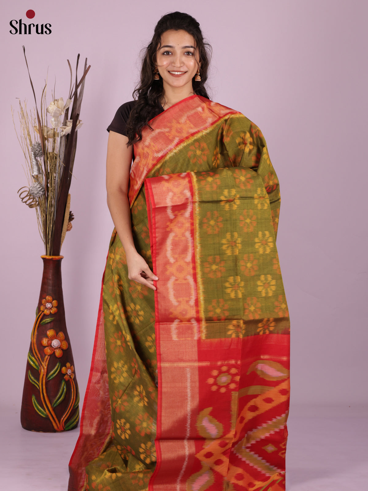 DIS11573 - Pochampally sico Saree - Shop on Shrus.com