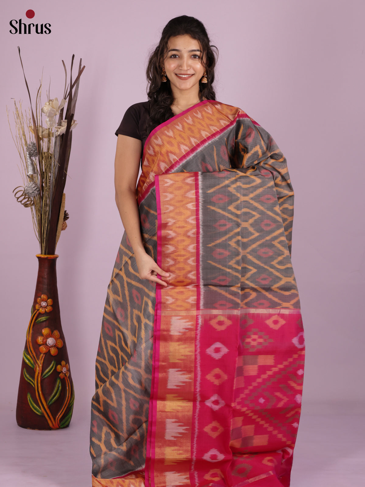 DIS11576 - Pochampally sico Saree - Shop on Shrus.com