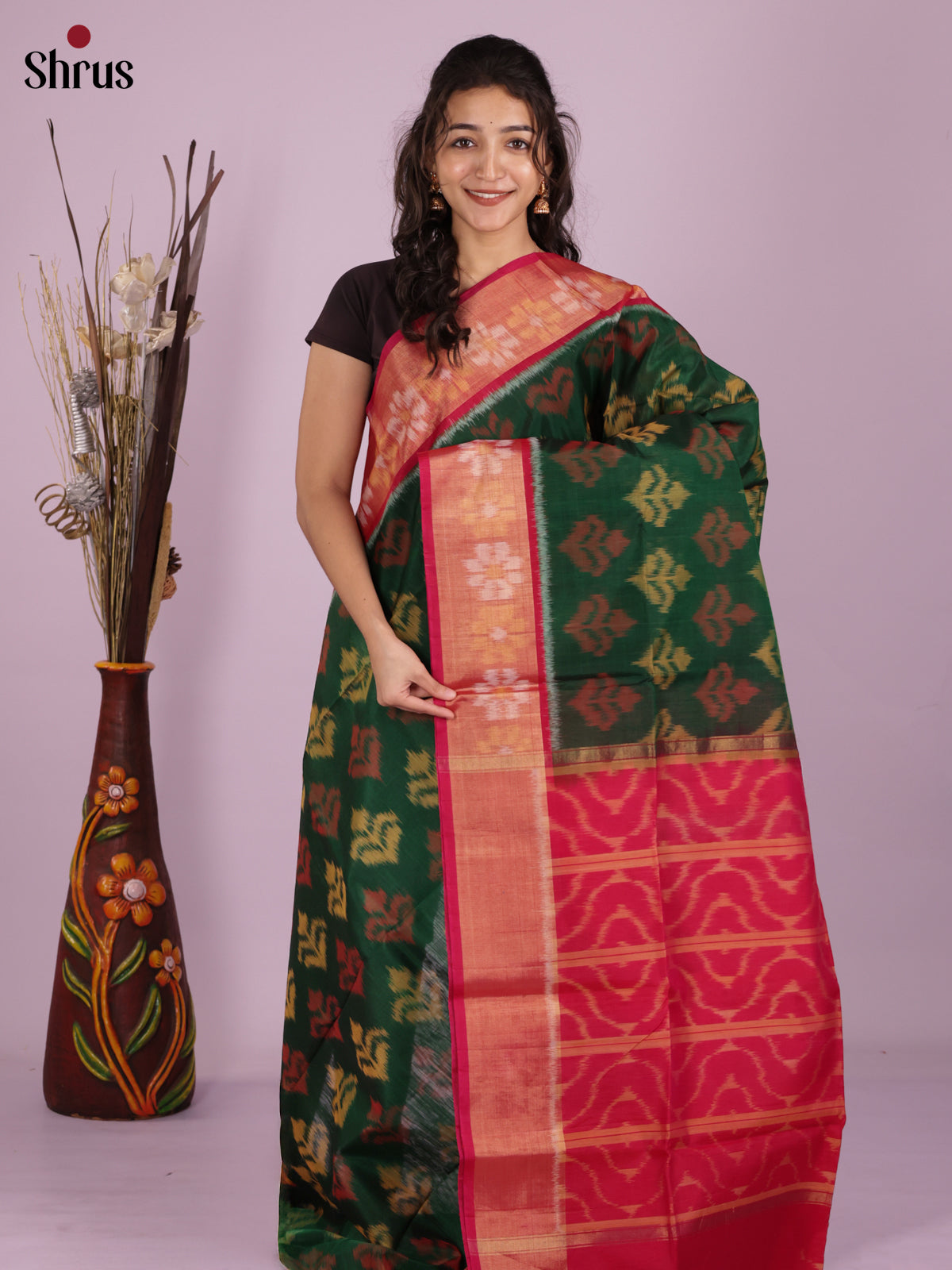 DIS11579 - Pochampally sico Saree - Shop on Shrus.com