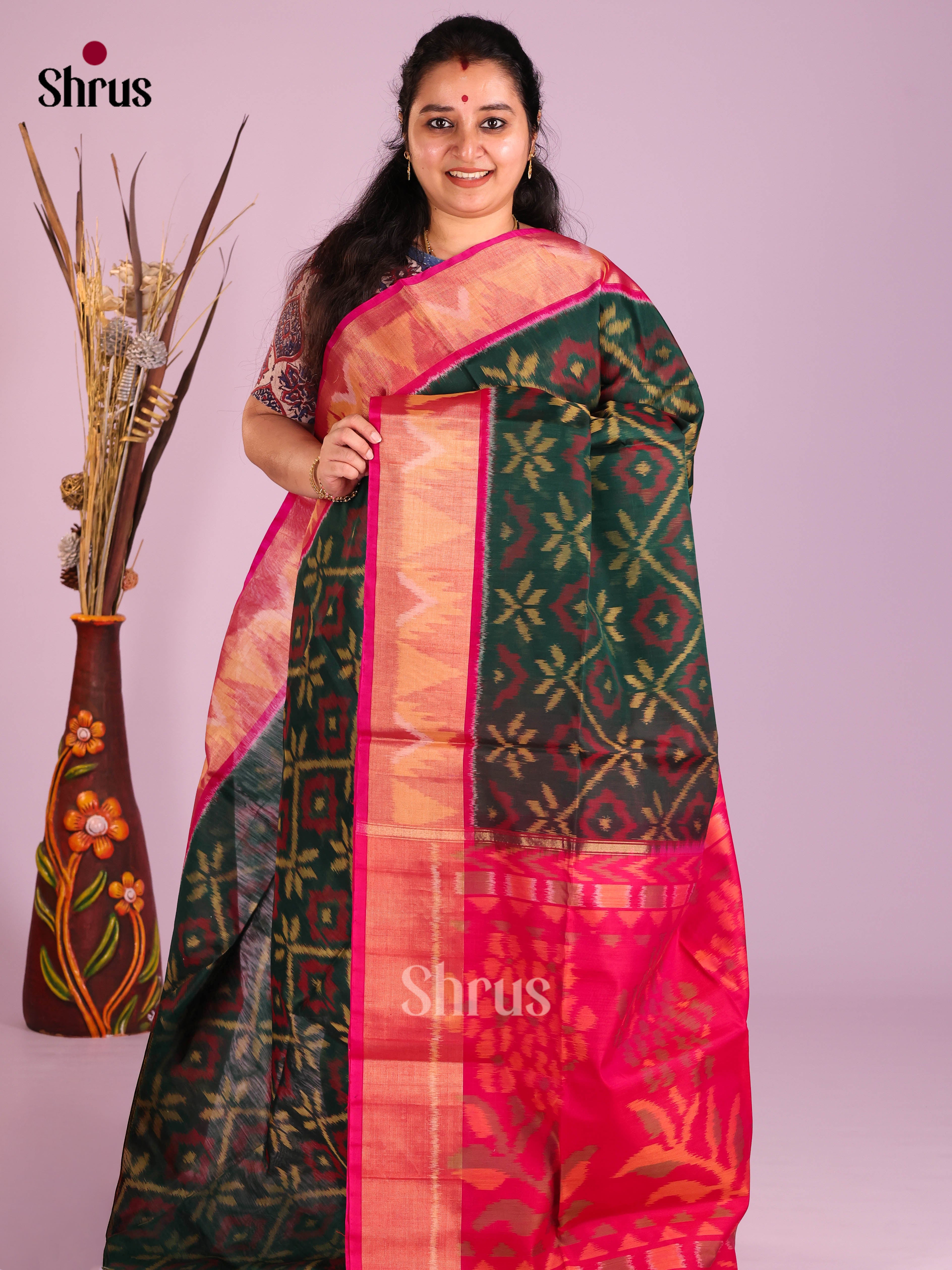 DIS11583 - Pochampally sico Saree - Shop on Shrus.com