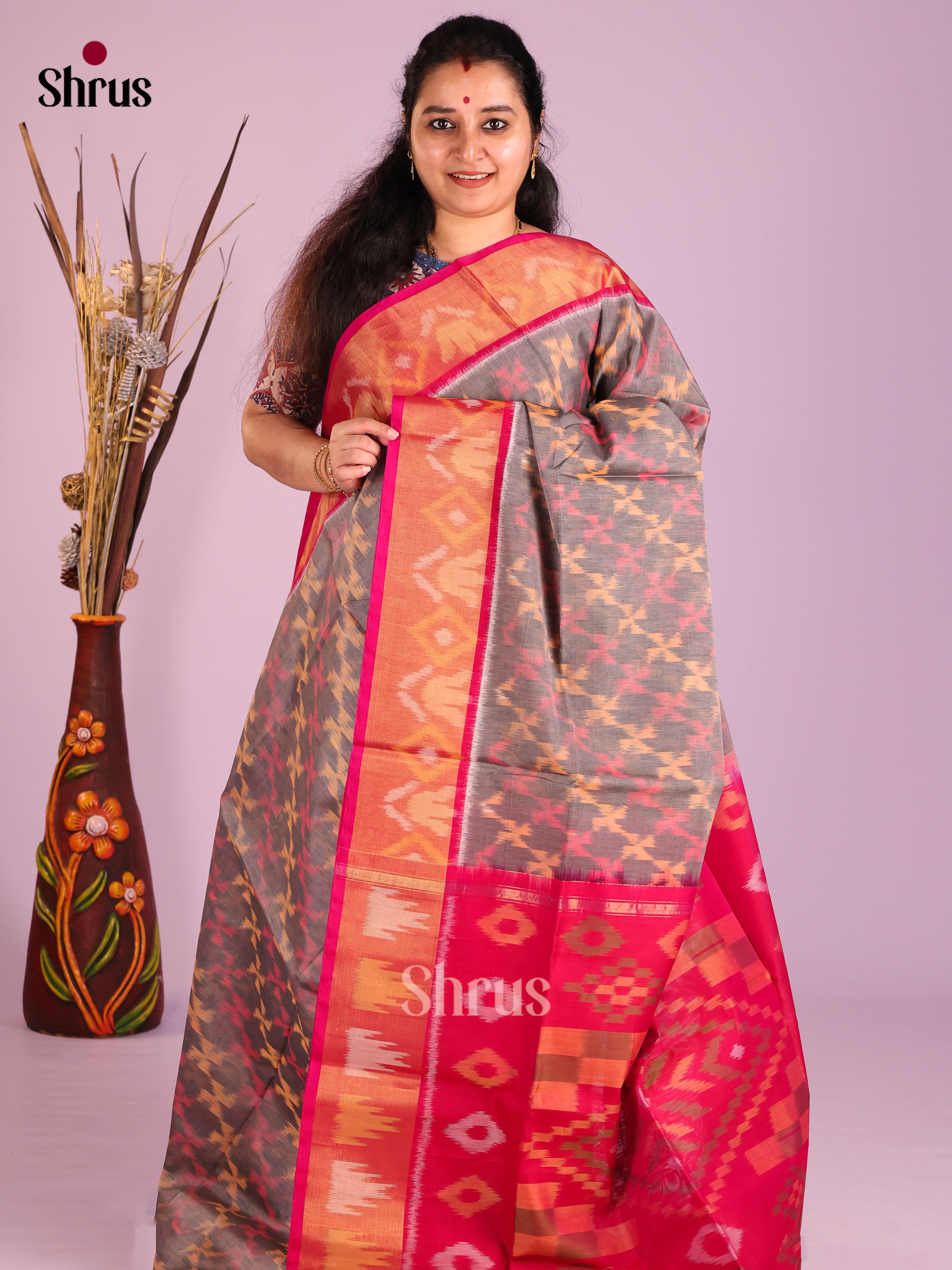 DIS11584 - Pochampally sico Saree - Shop on Shrus.com