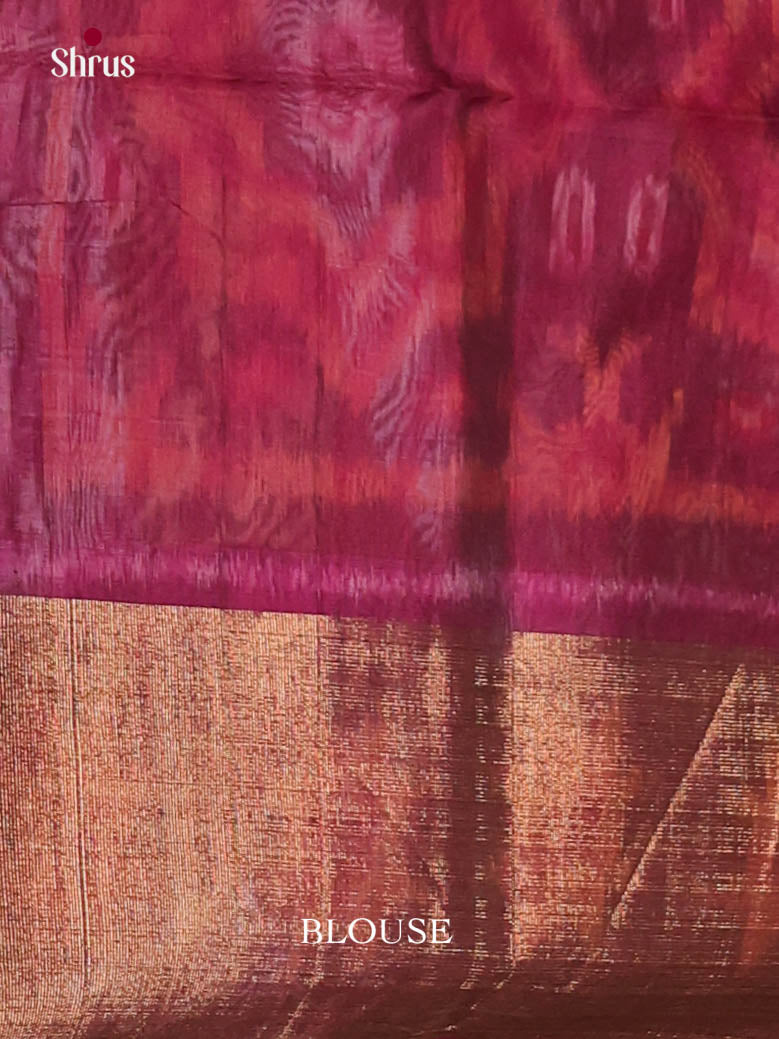 Mustard & Purple - Pochampally sico Saree