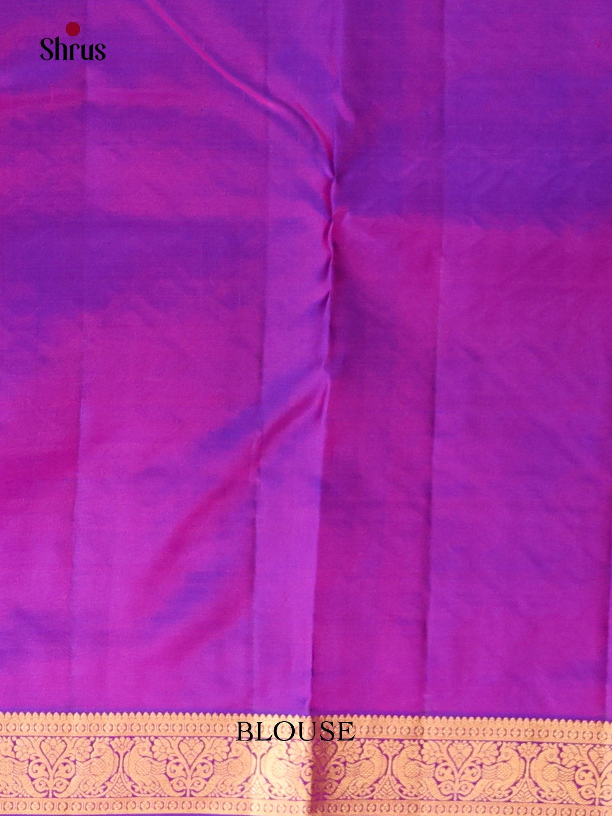 Purple single tone Kanchipuram Butta design Saree gleams with zari floral buttas