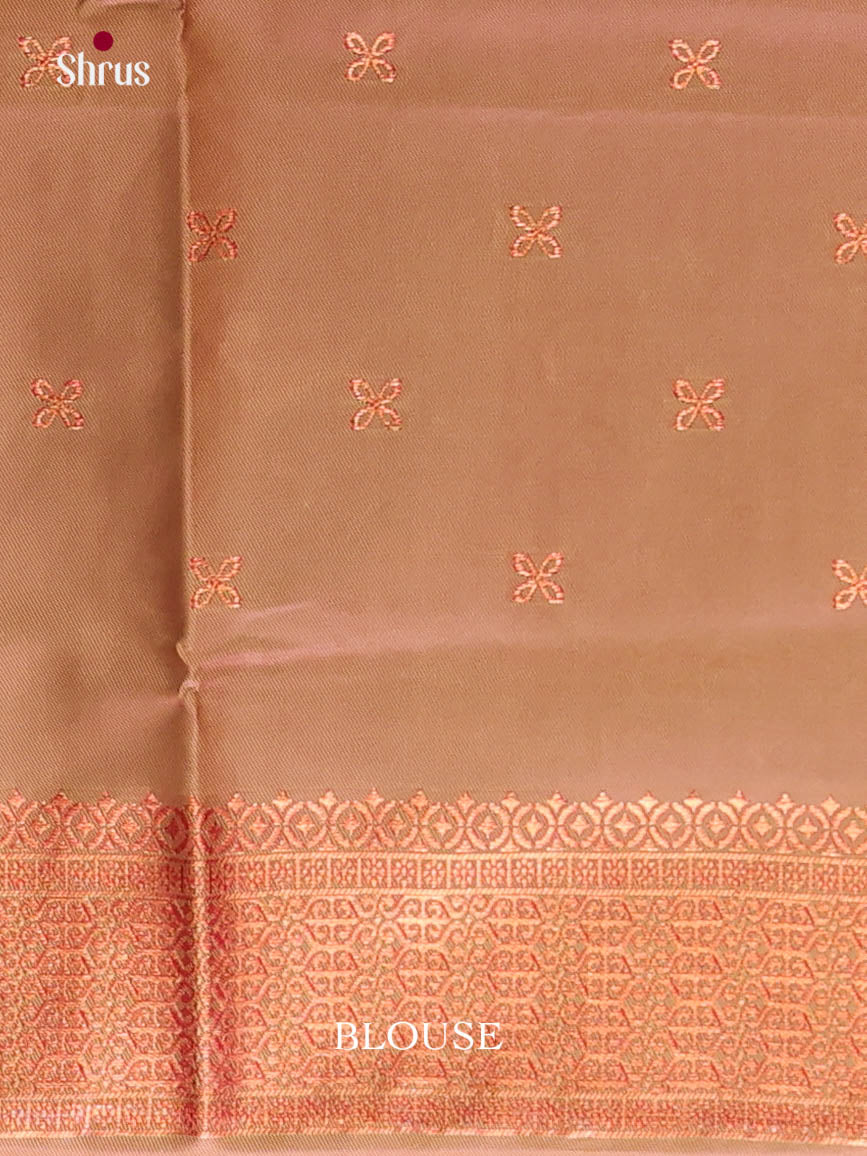 Pink & Green - Semi Softsilk Saree