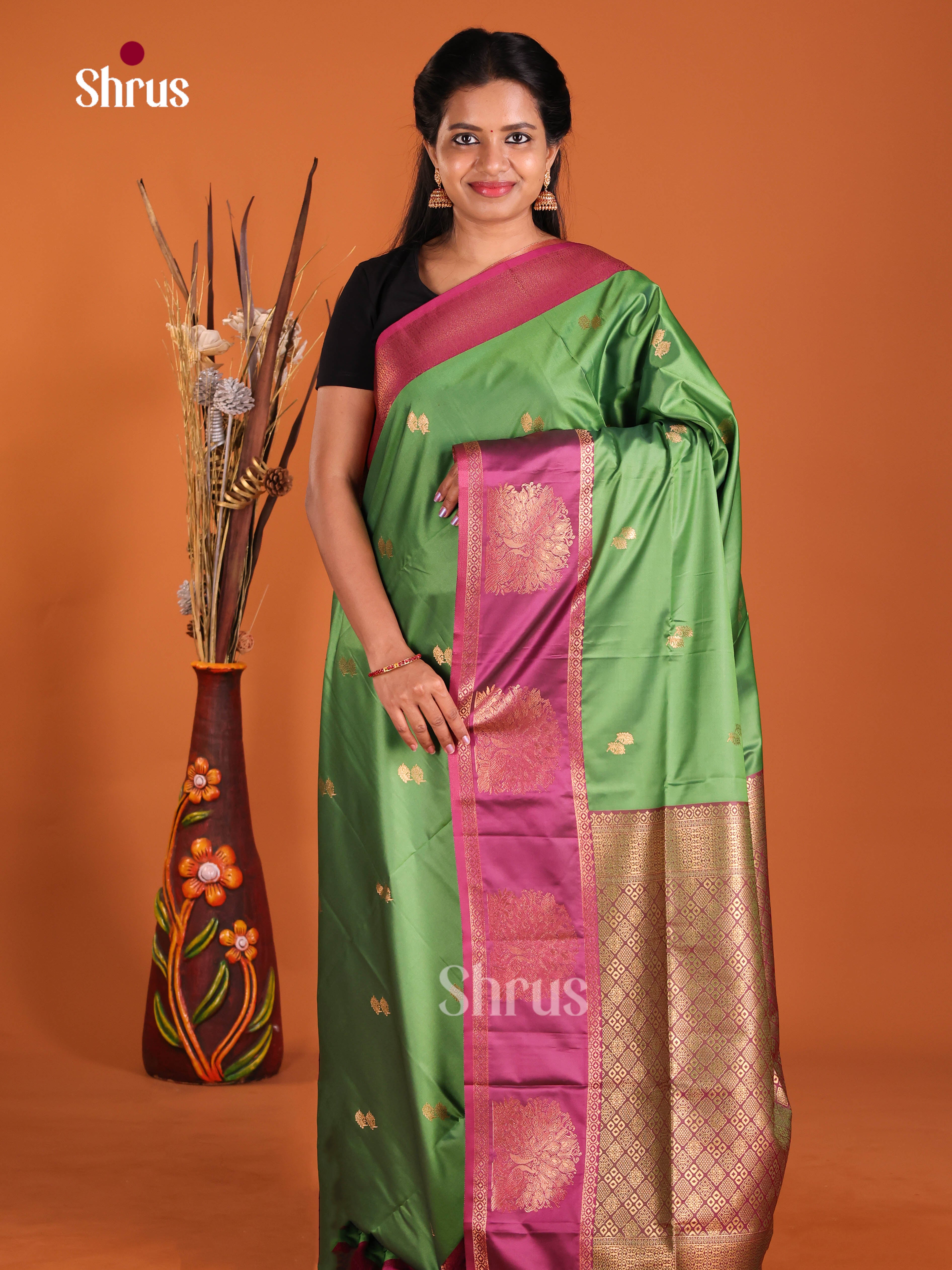 DIS12016 - Semi Softsilk Saree