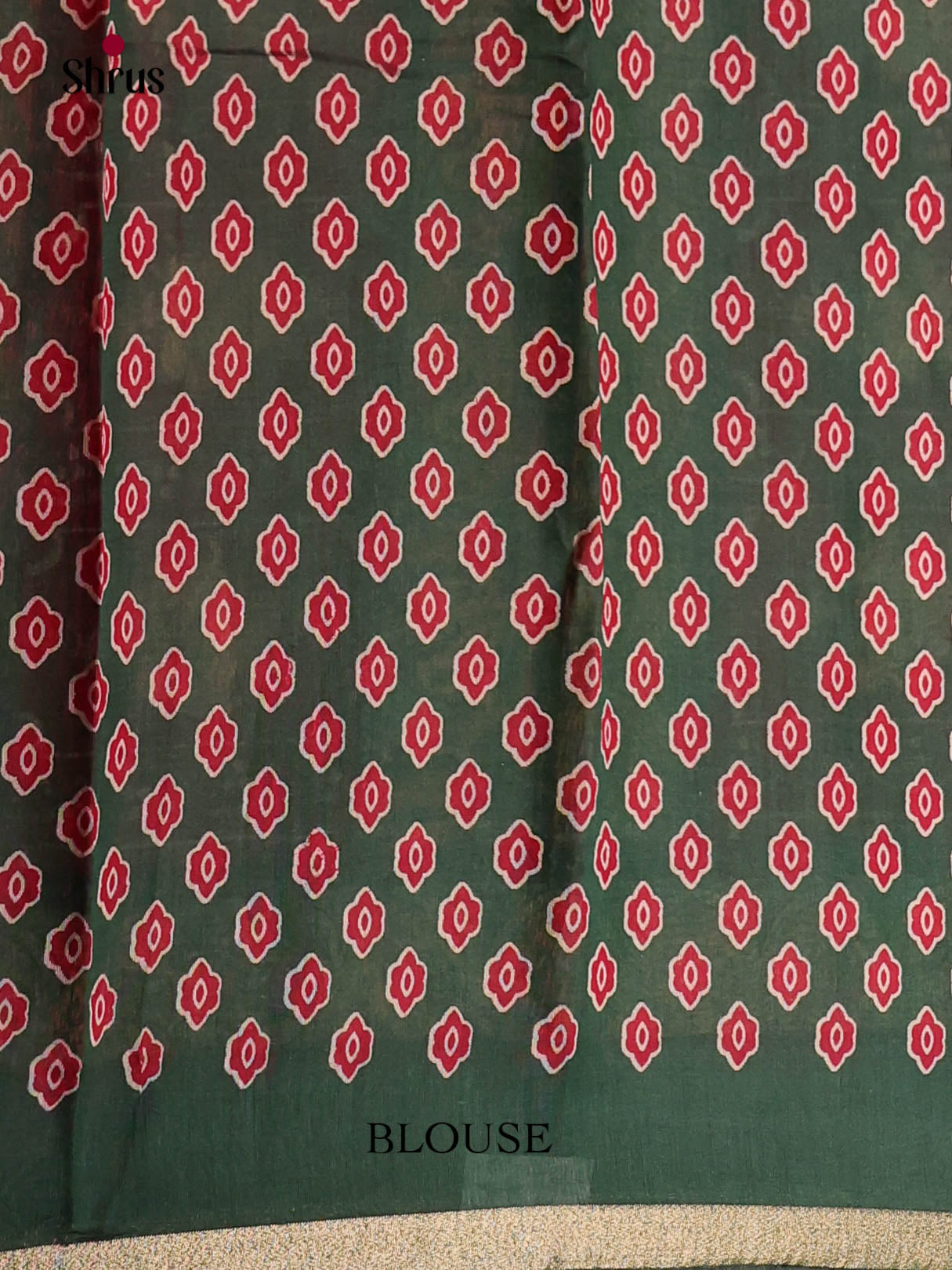 Red & Green- Art Modal Saree - Shop on Shrus.com