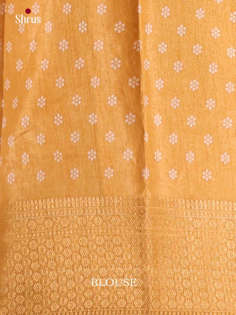 Mustard - Semi Crepe Saree - Shop on Shrus.com