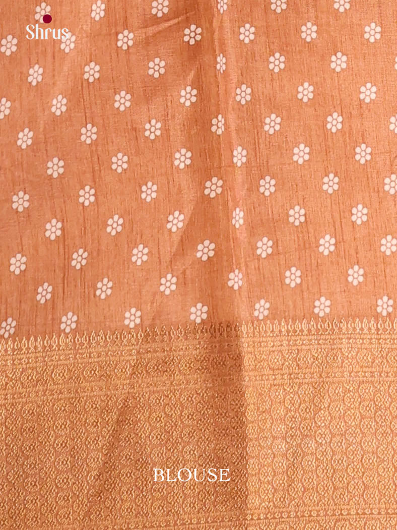 Brick- Semi Crepe Saree