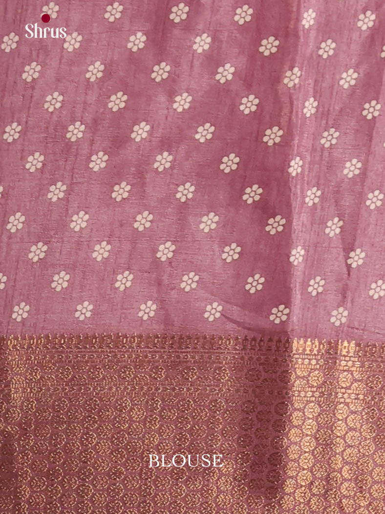 Lavender - Semi Crepe Saree - Shop on Shrus.com