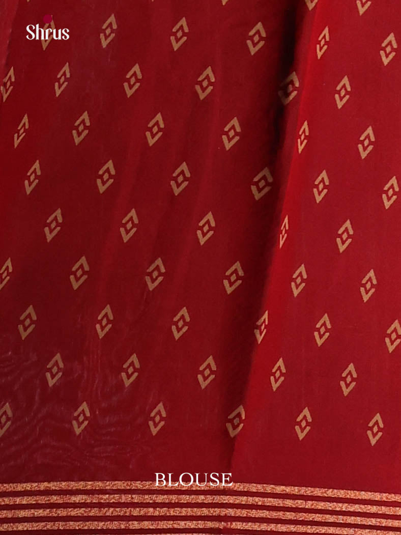 Red- Art Modal Saree