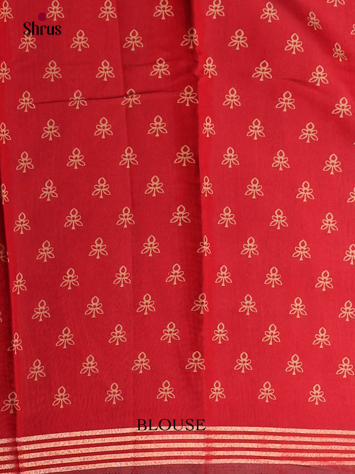 Blue & Red- Art Modal Saree