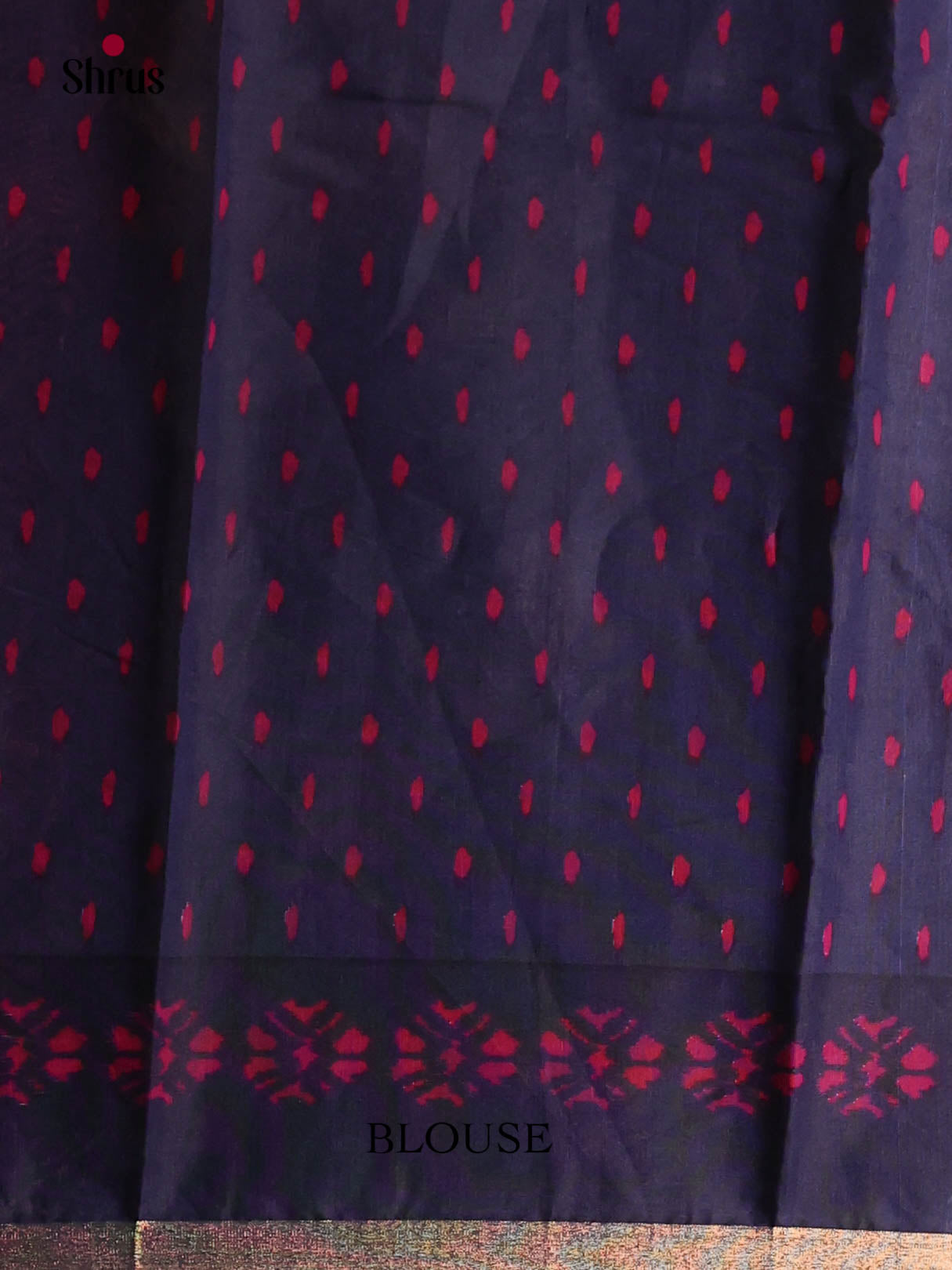 Maroon & Blue - Art Modal Saree - Shop on Shrus.com