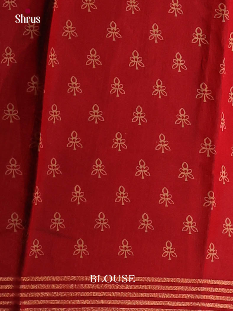 Black & Red - Art Modal Saree