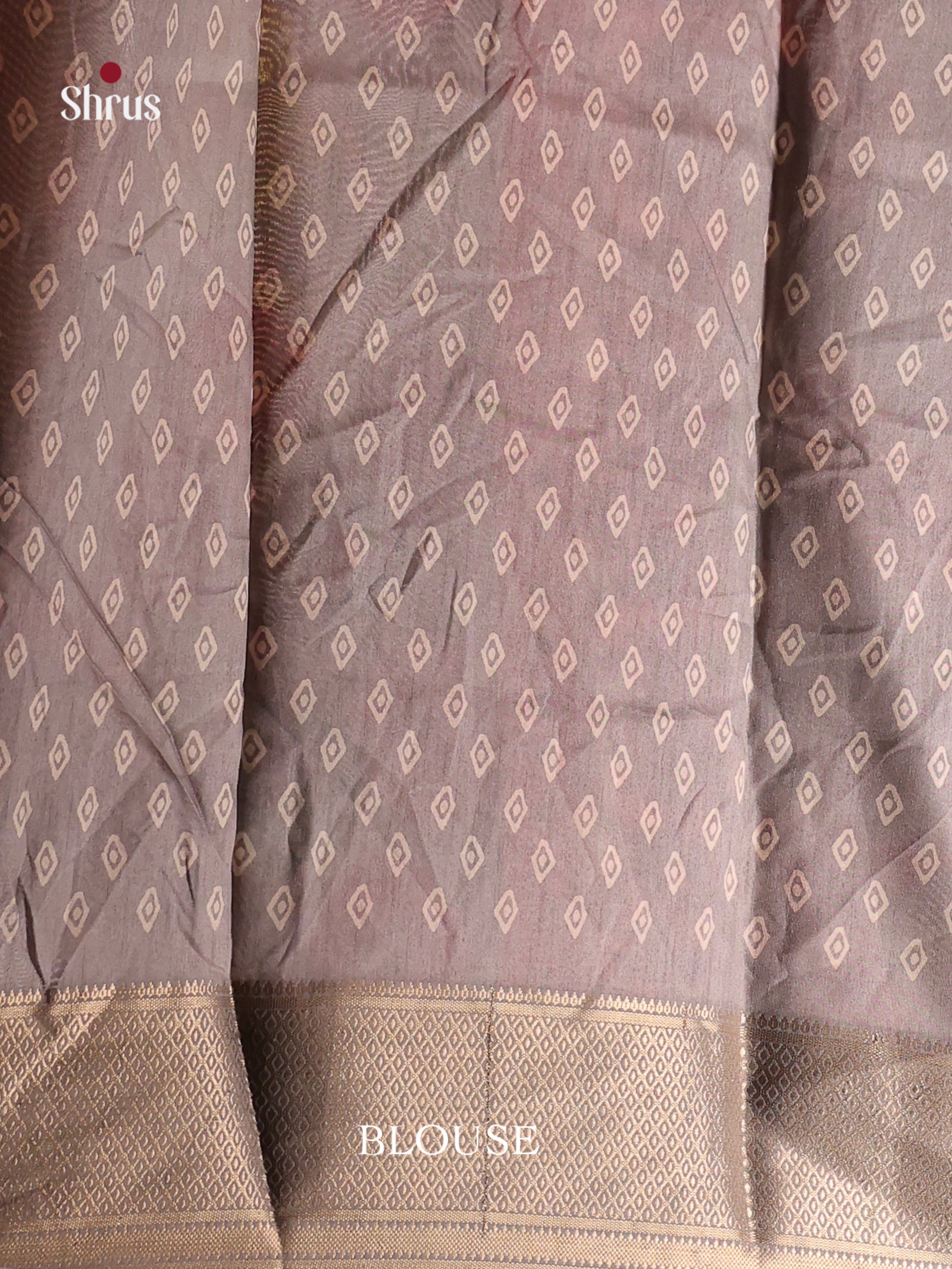 Grey - Semi Crepe Saree - Shop on Shrus.com