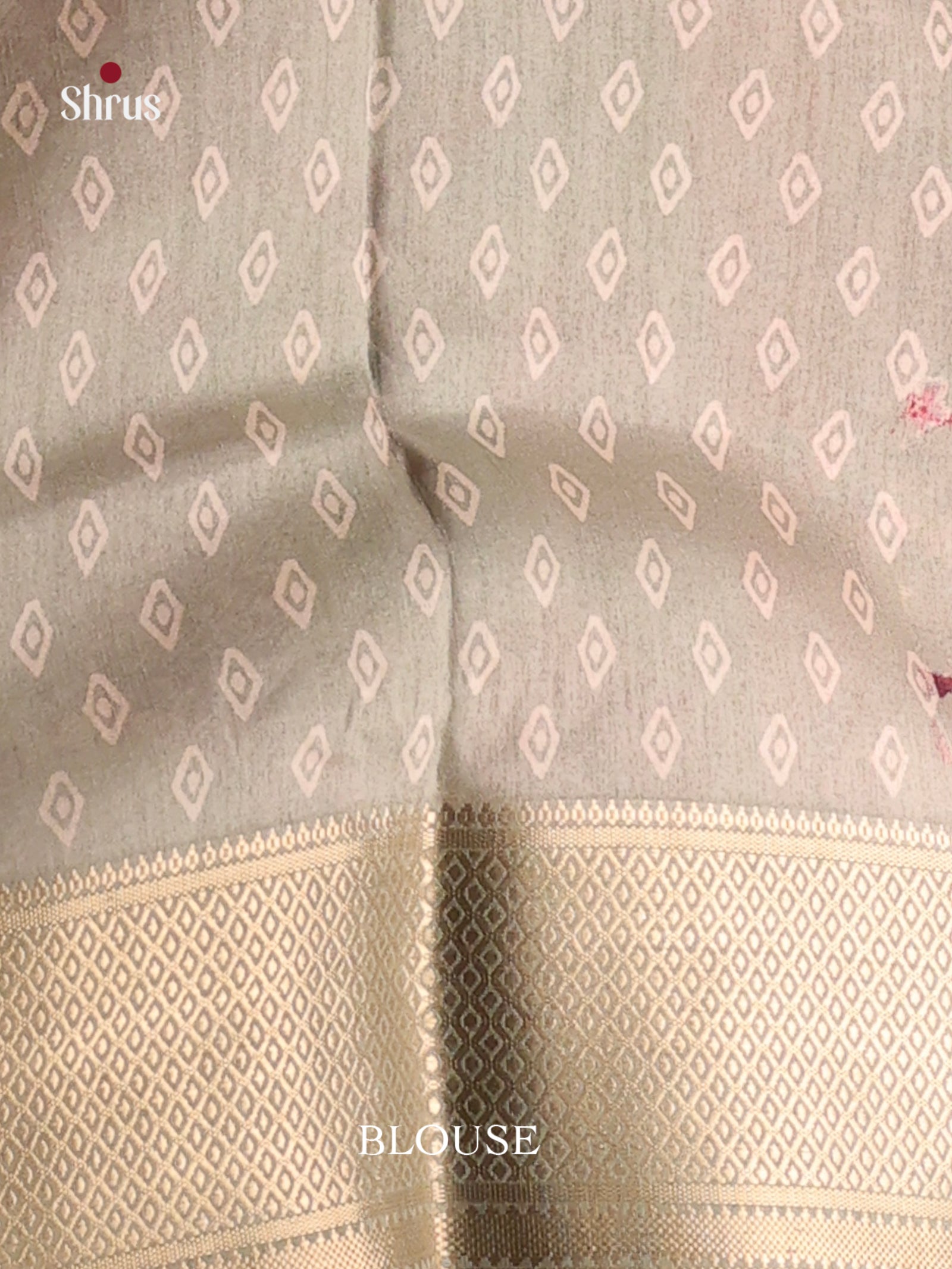 Grey Green - Semi Crepe Saree - Shop on Shrus.com