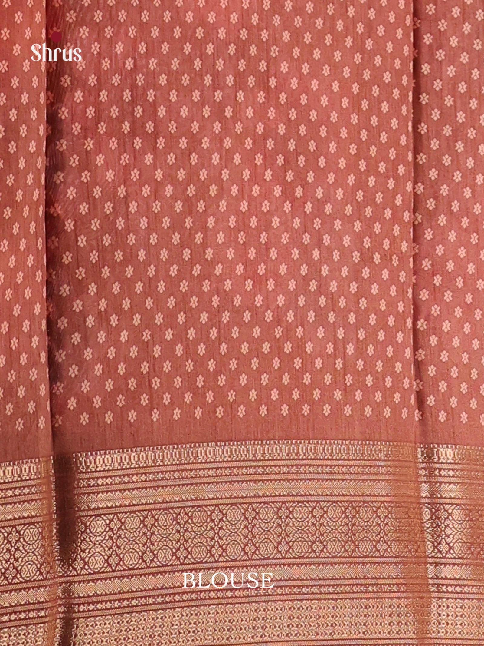 Brown - Semi Crepe Saree