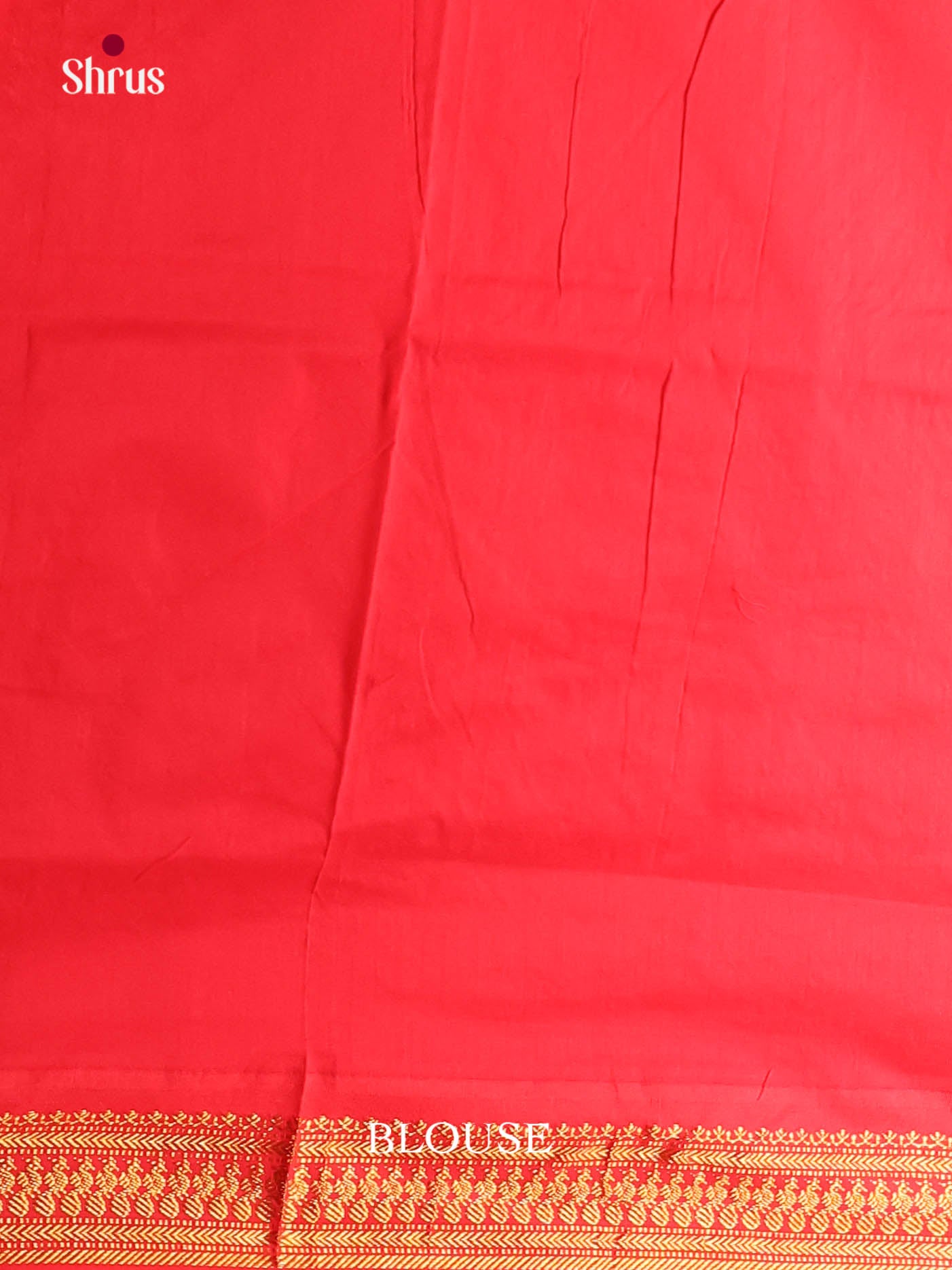 Peach & Red - Kalyani Cotton Saree - Shop on Shrus.com