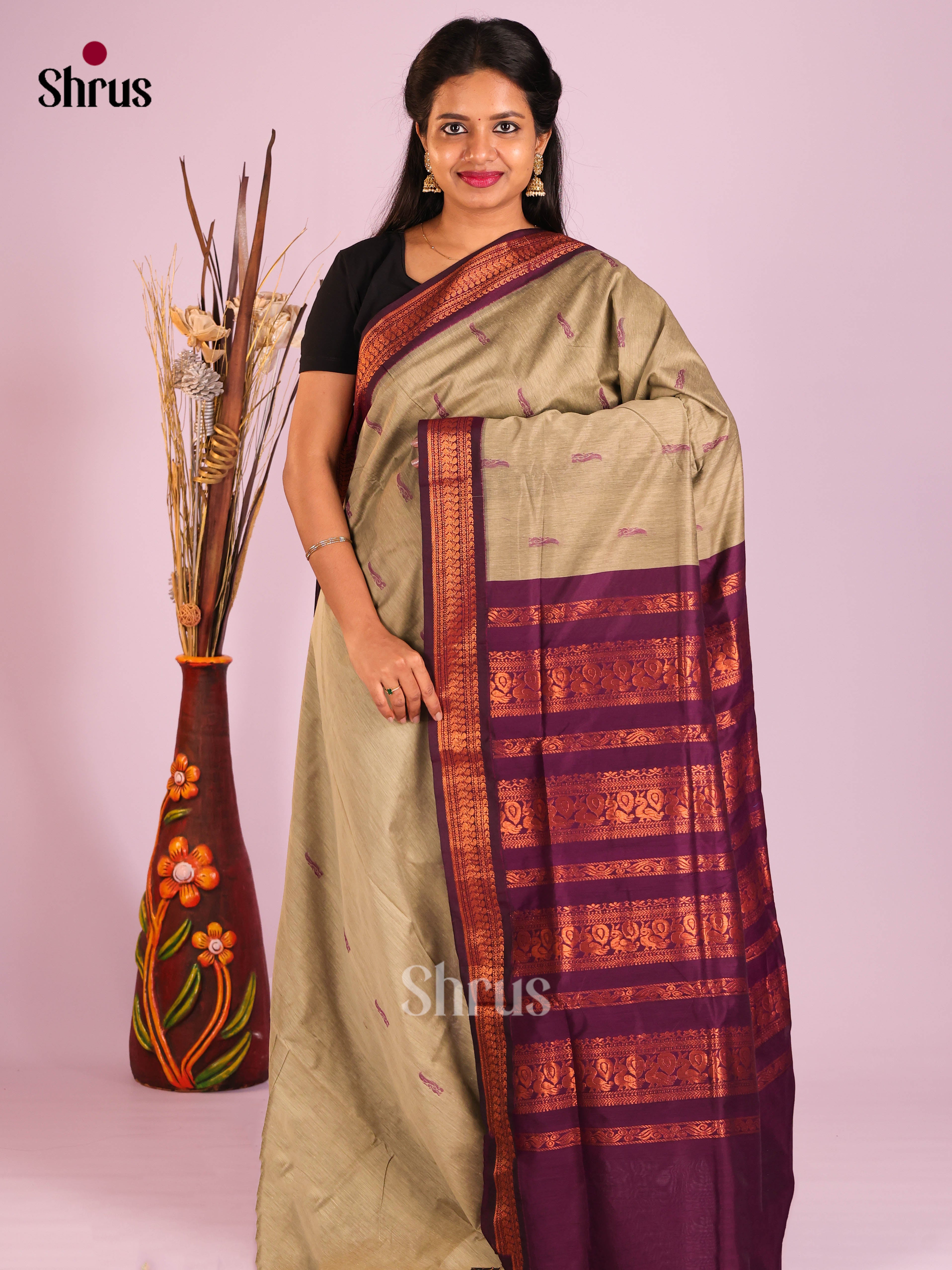 DIS12242 - Kalyani Cotton Saree - Shop on Shrus.com
