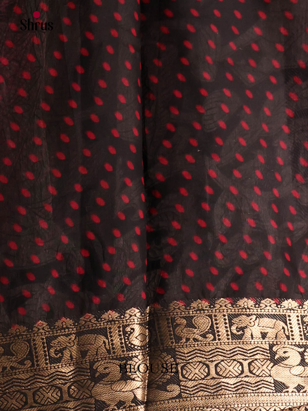 Red & Black - Semi Modal Saree
