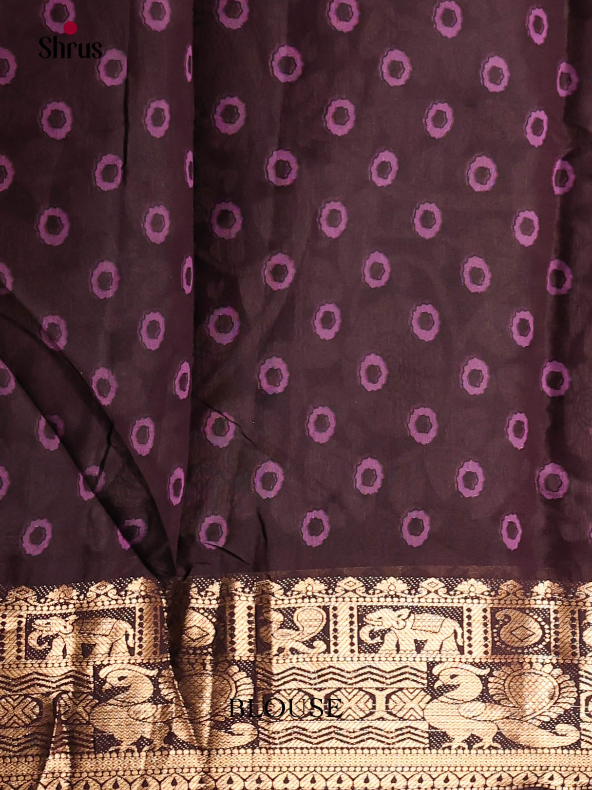 Purple & Black- Semi Modal Saree