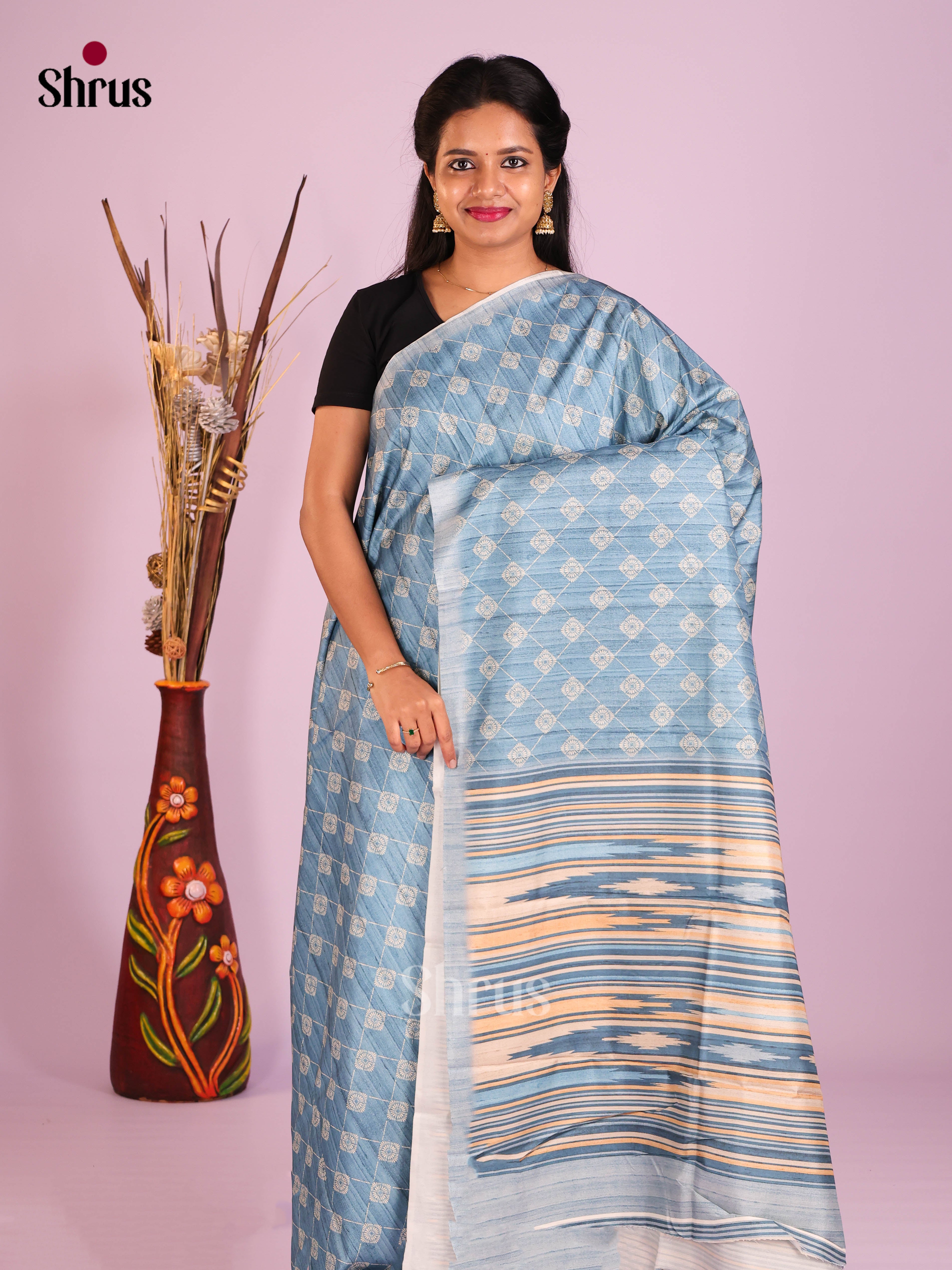 Blue - Semi Modal Saree