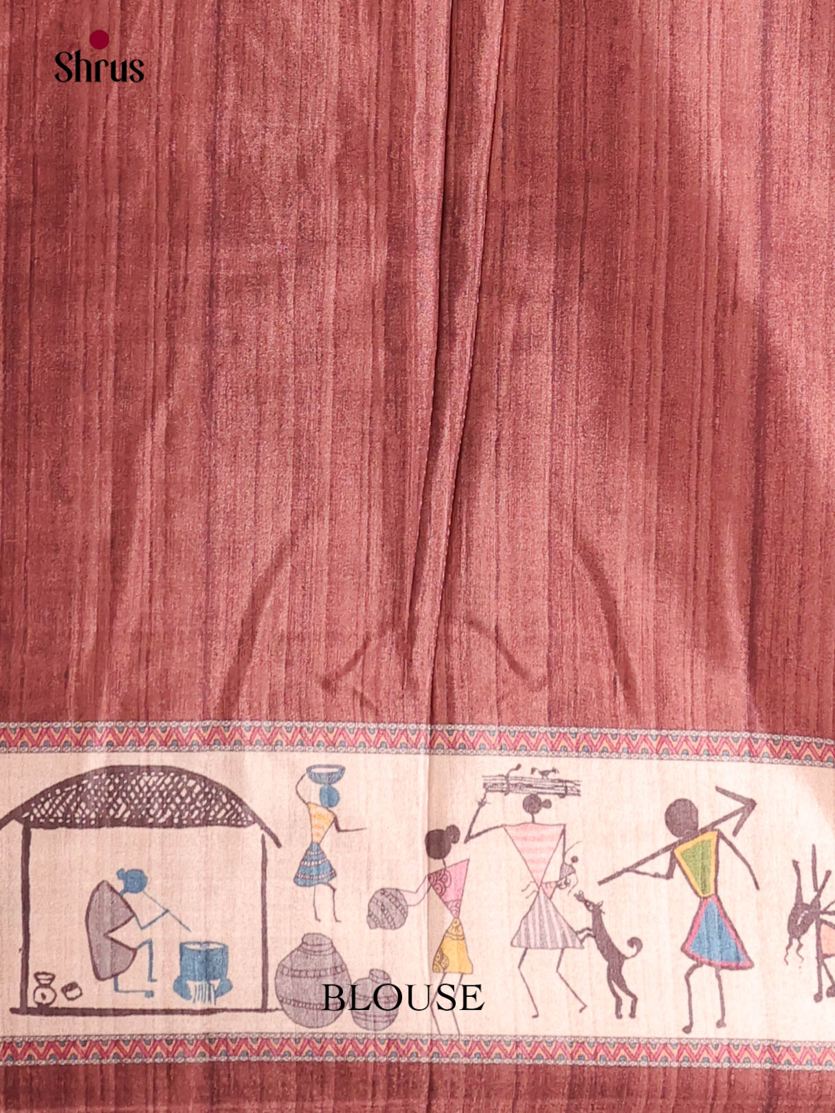 Dusty Brown - Semi Modal Saree