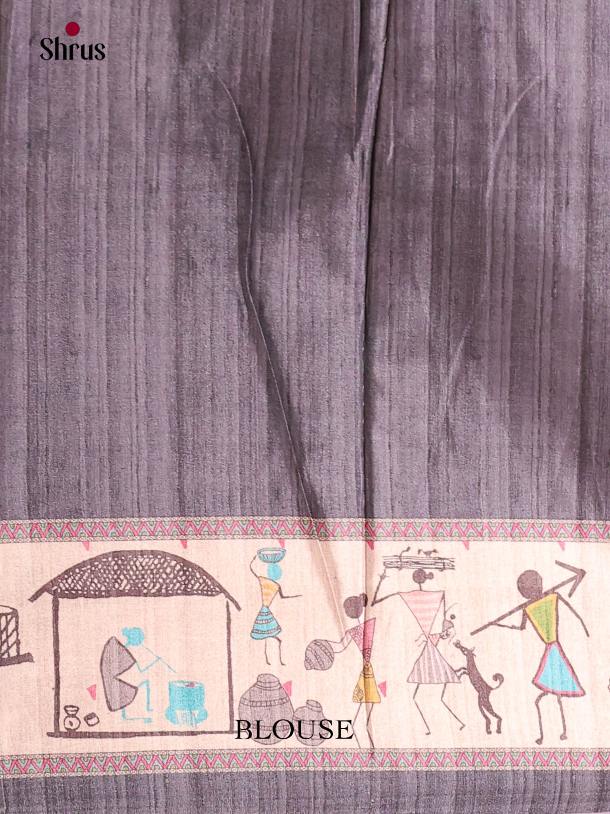 Blue & Black - Semi Modal Saree