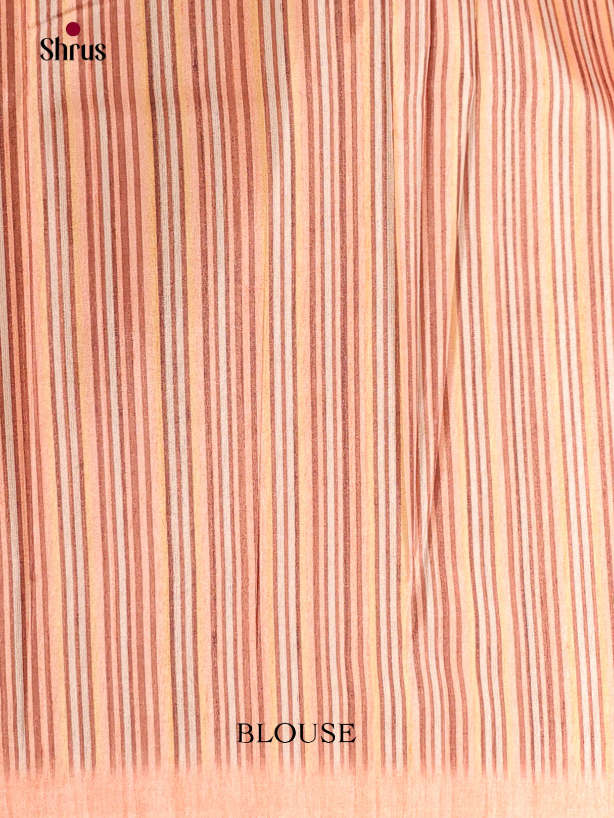 Peach & Brown- Semi Modal Saree