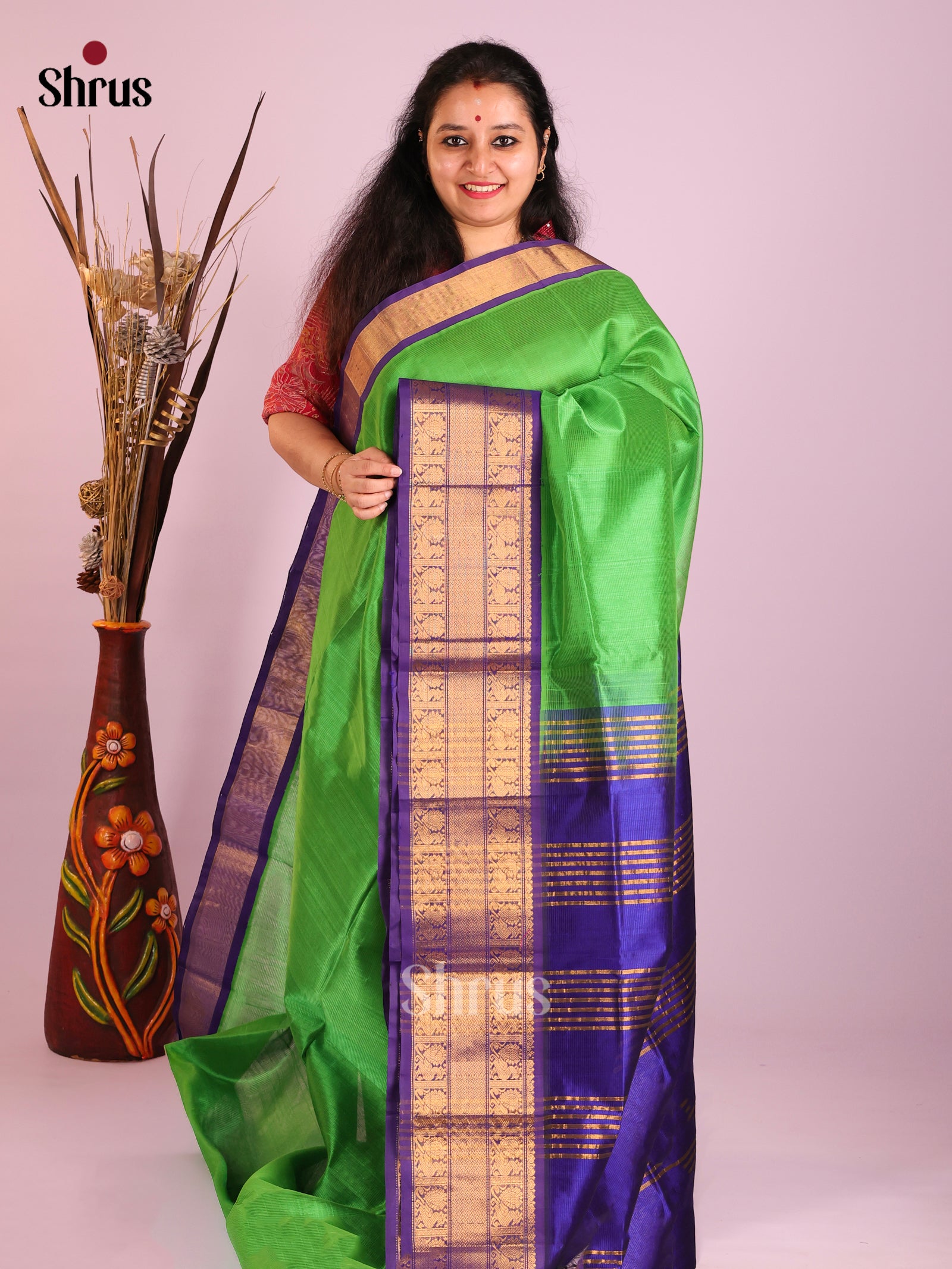 DIS13862 - Korvai-Medium border Saree