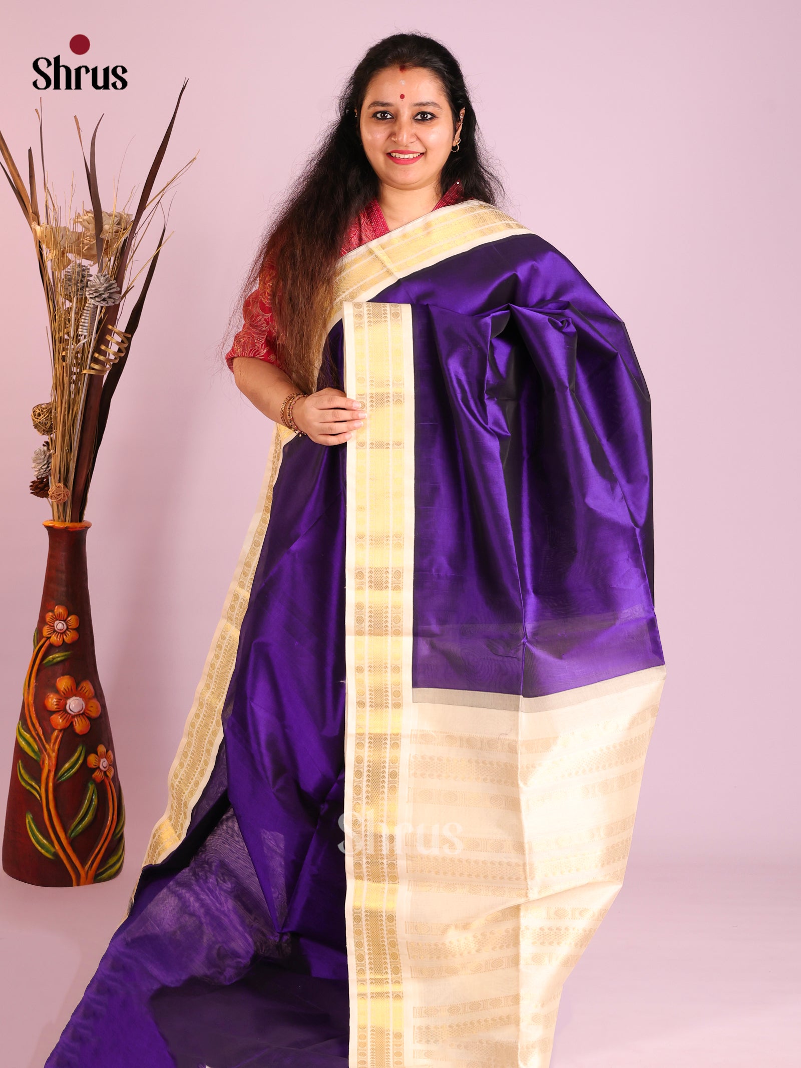 DIS13866 - Korvai-Small border Saree