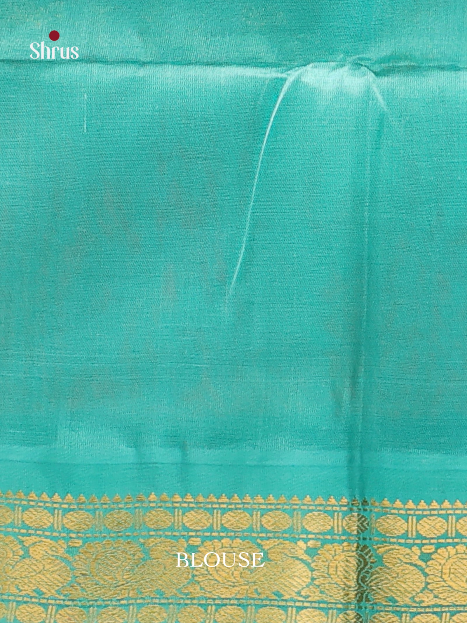 peach and blue Korvai Small border Saree 1