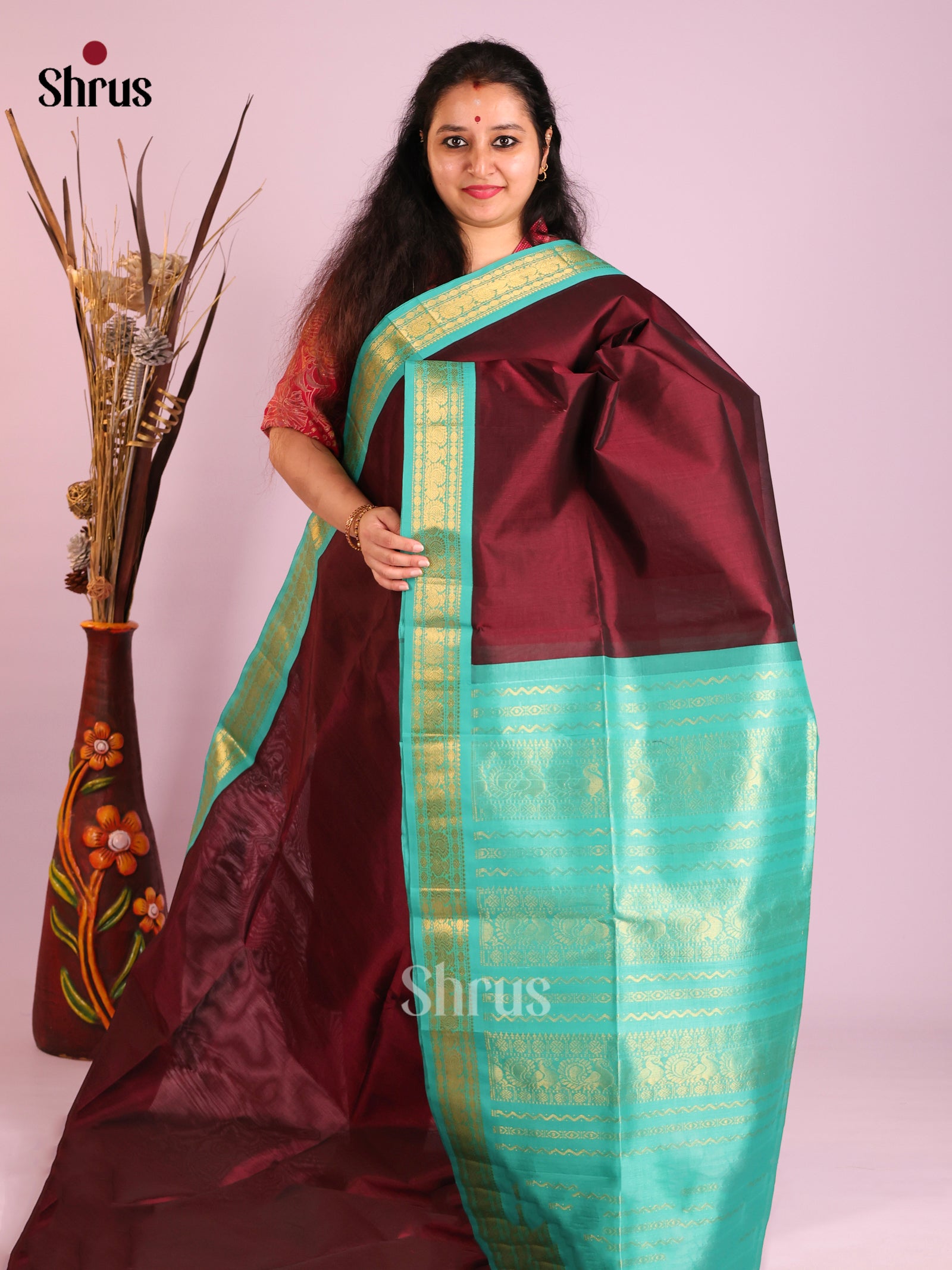 DIS13870 - Korvai-Small border Saree