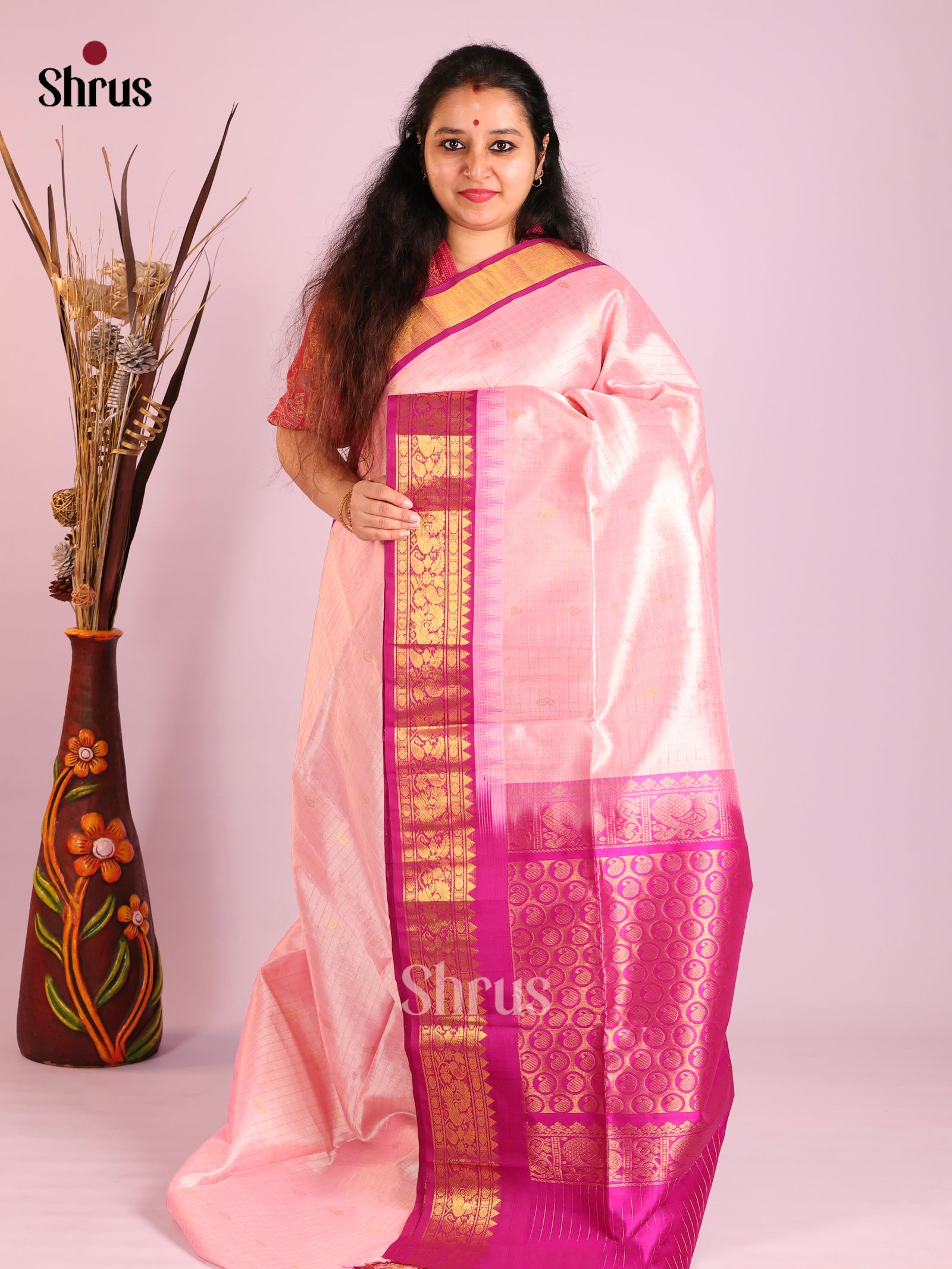 DIS13899 - Korvai-kattams Saree - Shop on Shrus.com