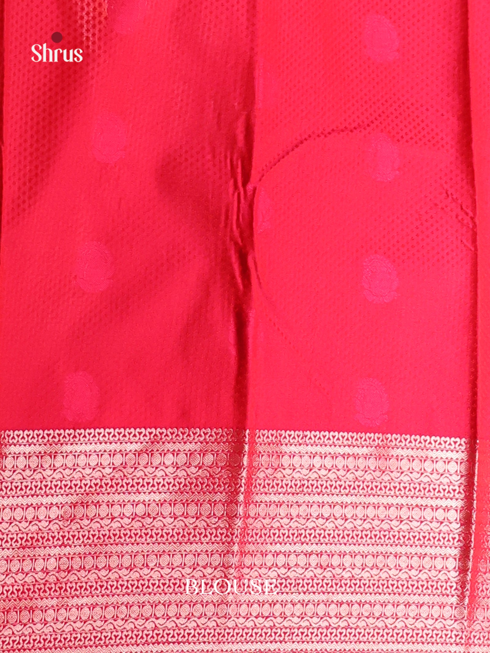 Blue & Pink - Semi Kanchipuram Saree