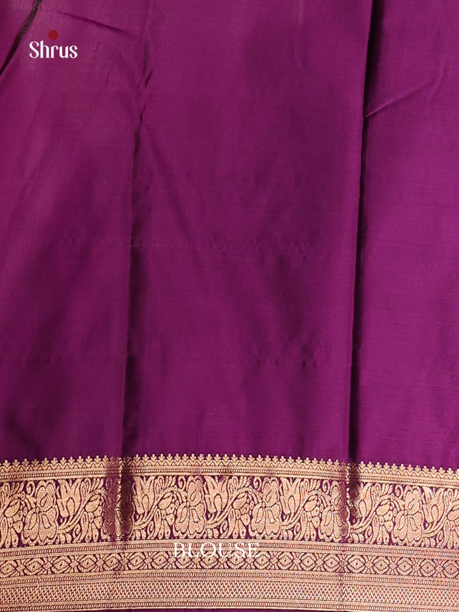 Green & Violet - Semi Kanchipuram Saree