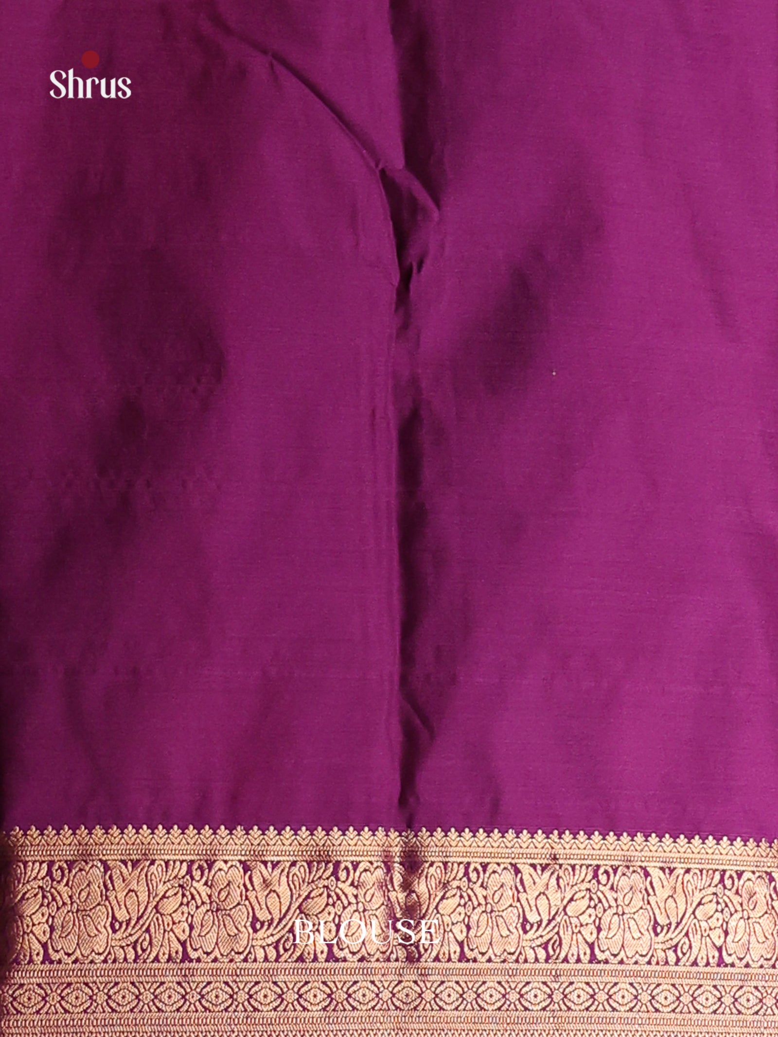Orangish Pink & Violet - Semi Kanchipuram Saree